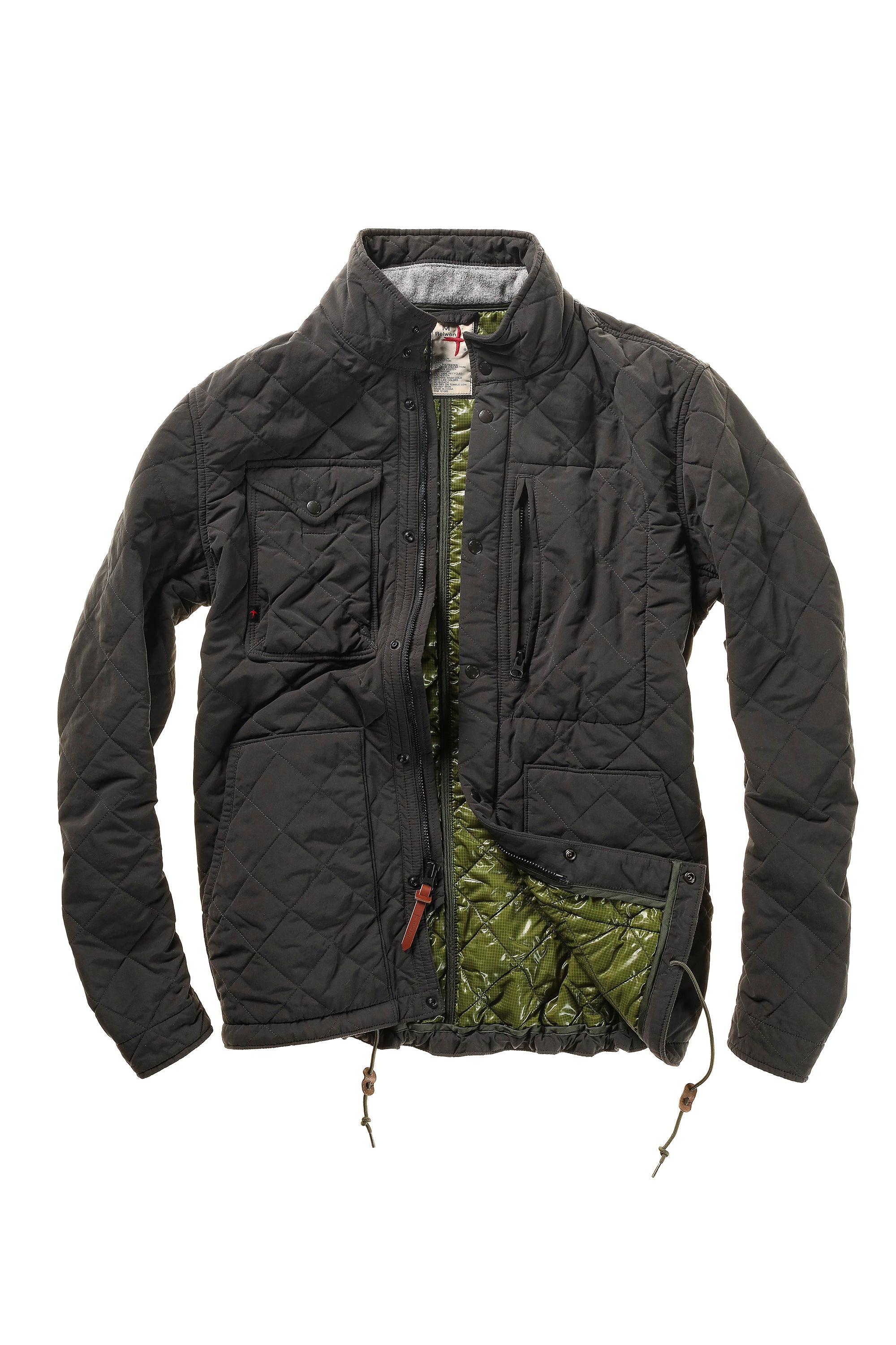 Quilted Tanker - Charcoal