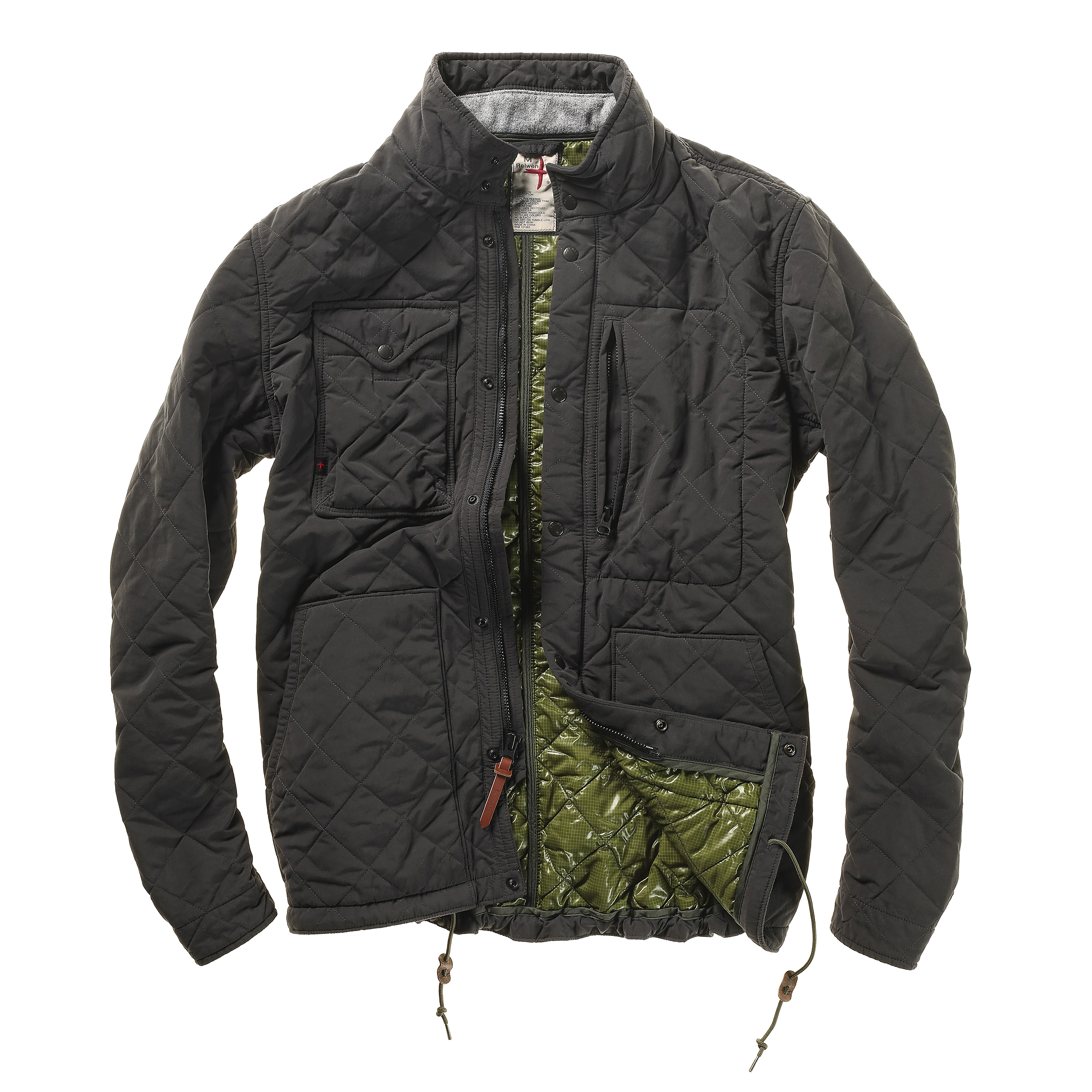 Quilted Tanker - Charcoal