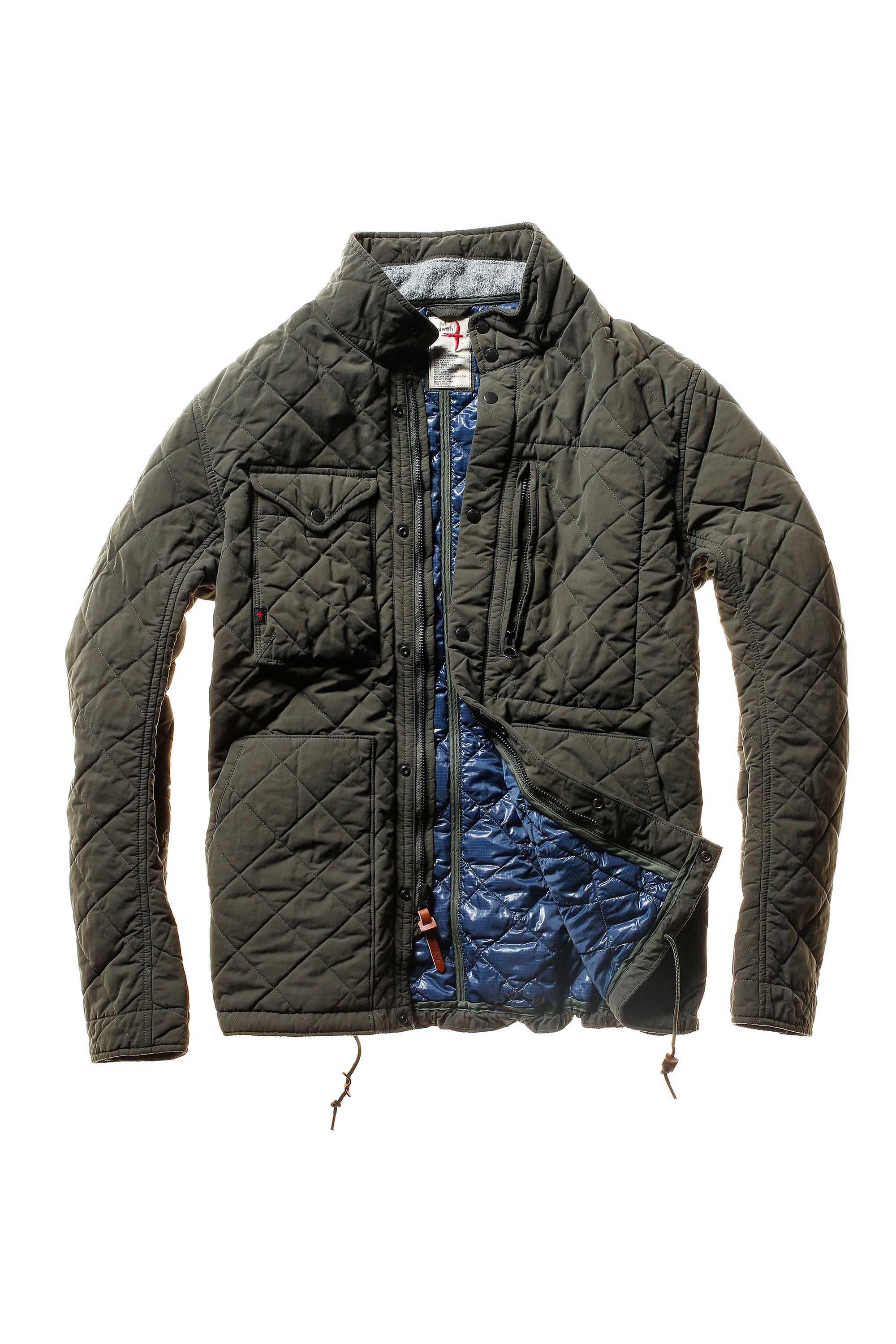 Quilted Tanker - Dark Loden