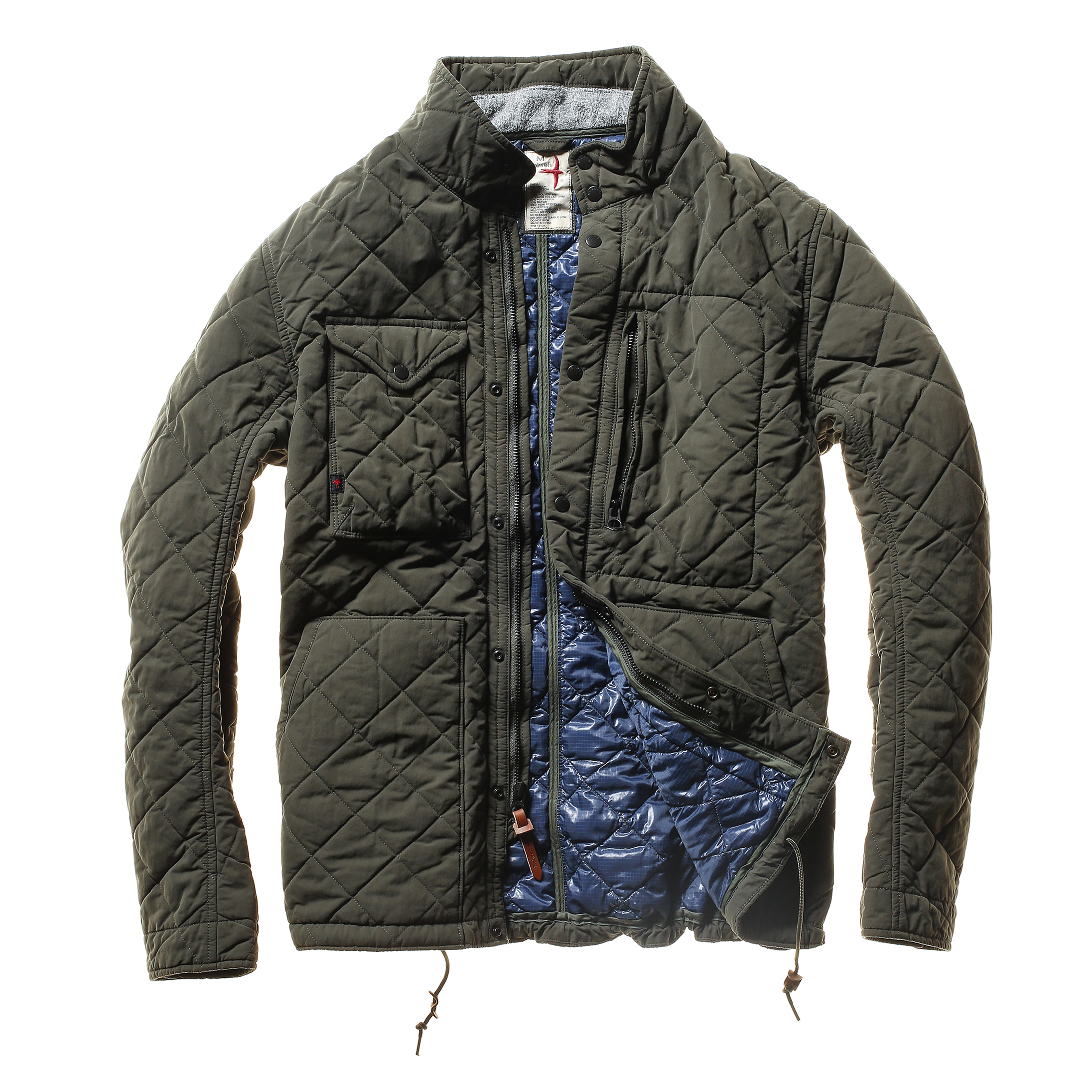Quilted Tanker - Dark Loden