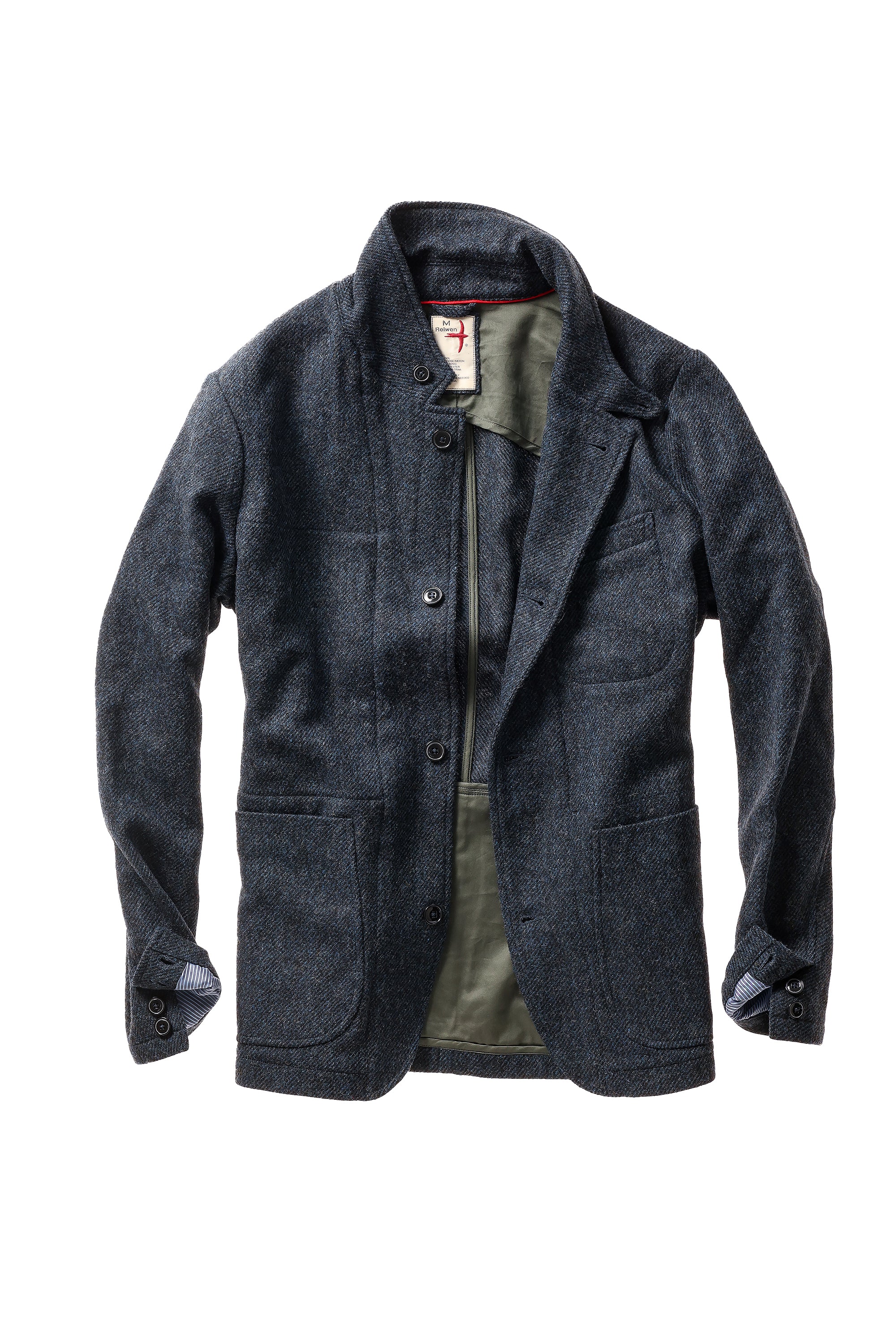 Heritage Trap Blazer - Bright Blue / Navy Twill