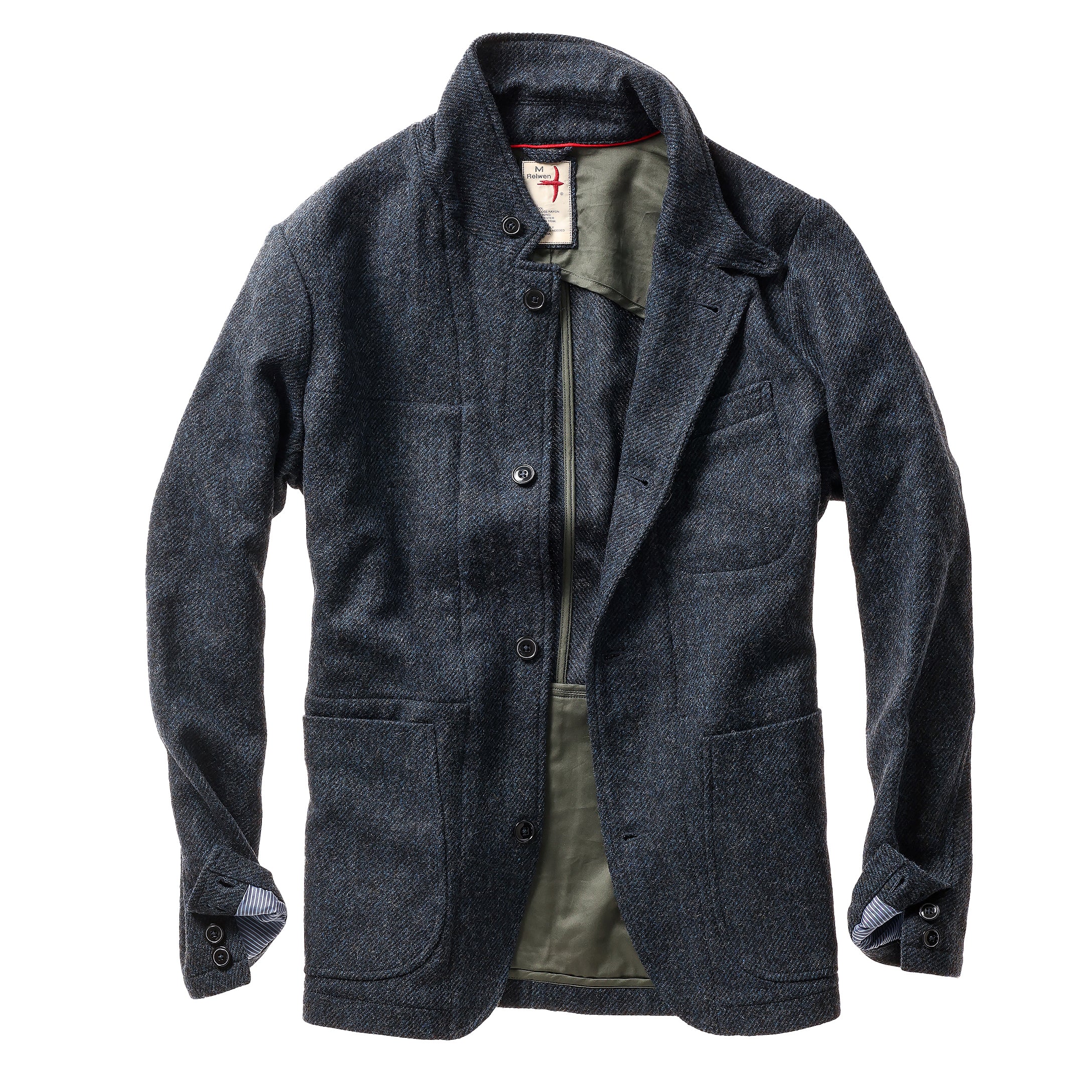 Heritage Trap Blazer - Bright Blue / Navy Twill