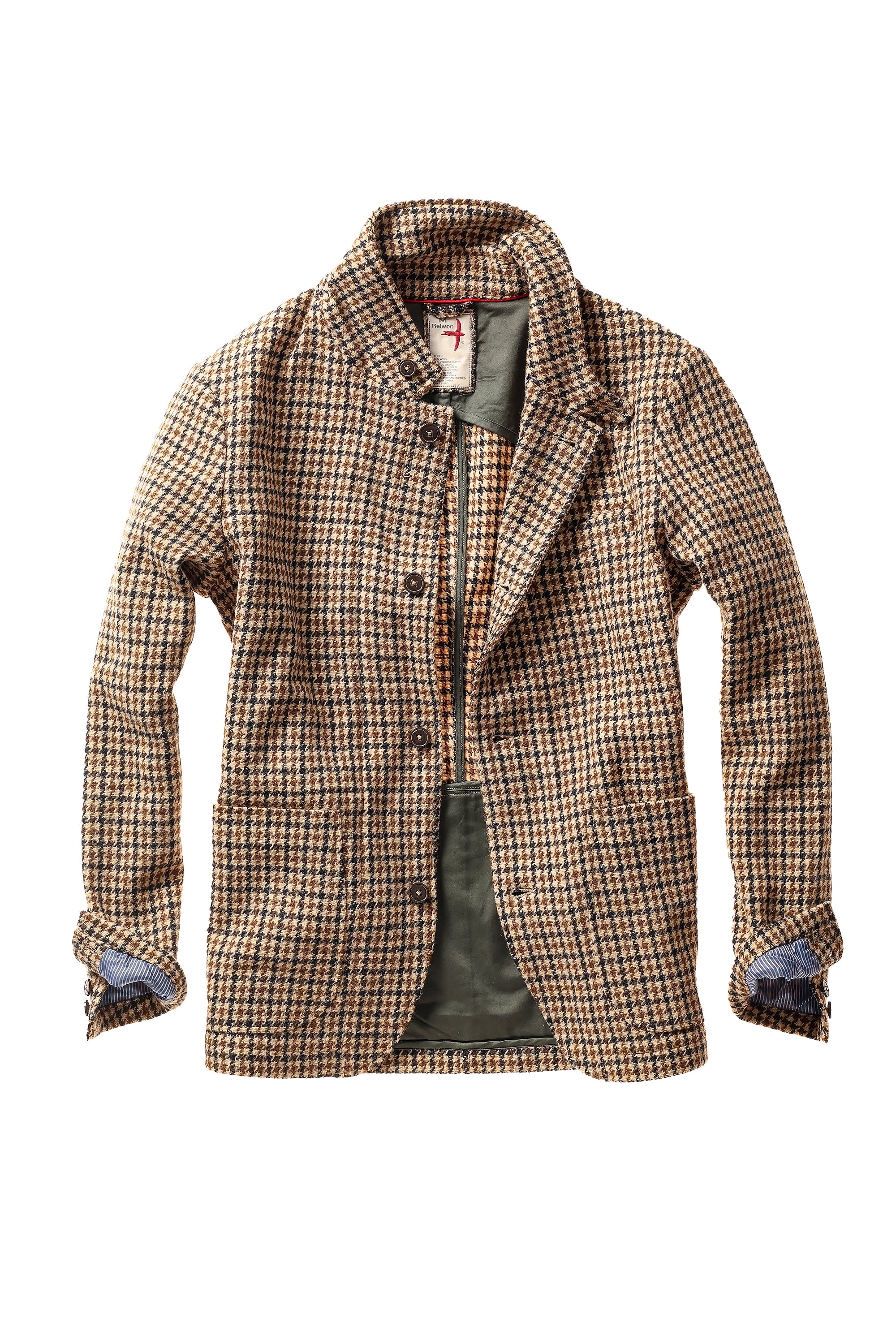 Heritage Trap Blazer - Camel Guncheck