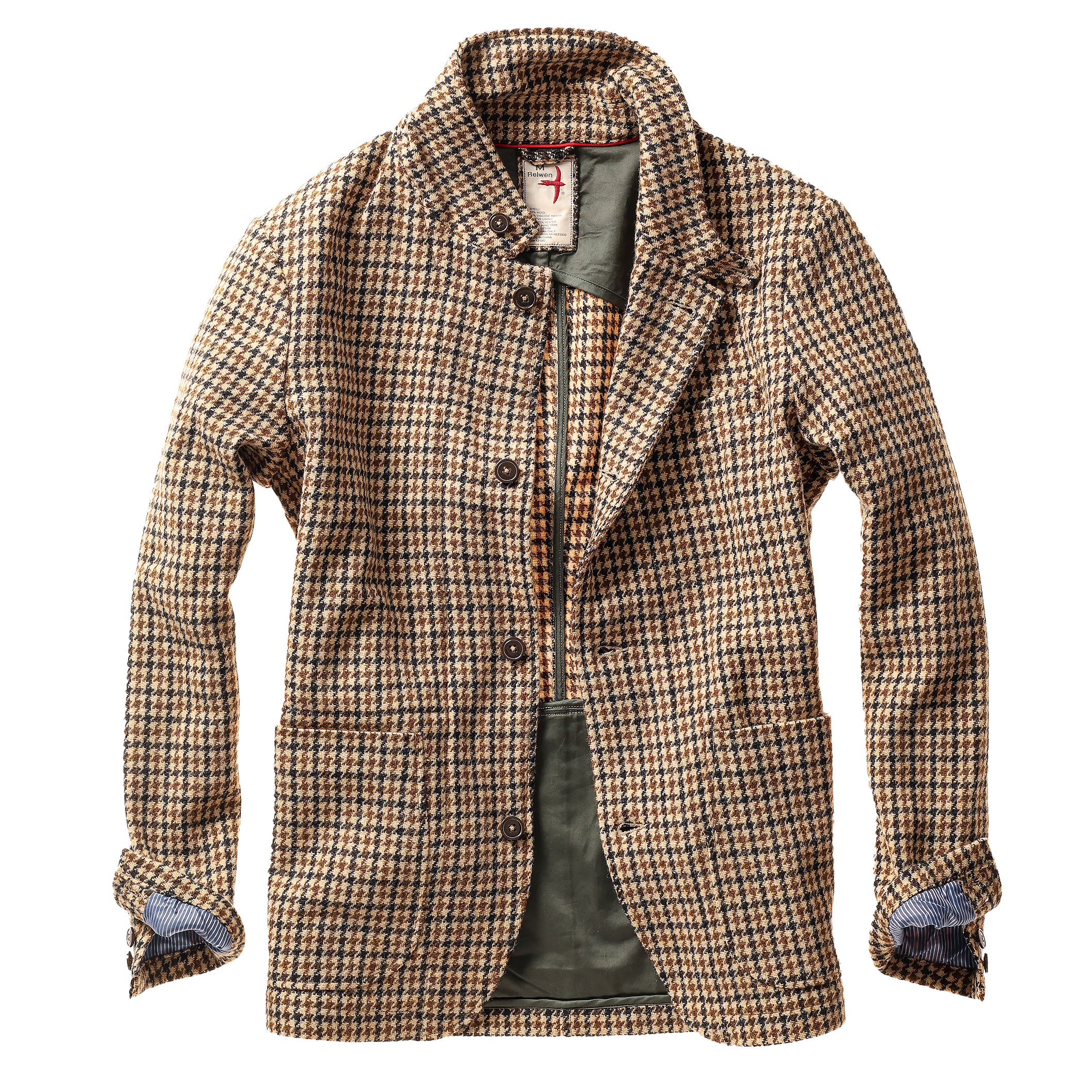 Heritage Trap Blazer - Camel Guncheck