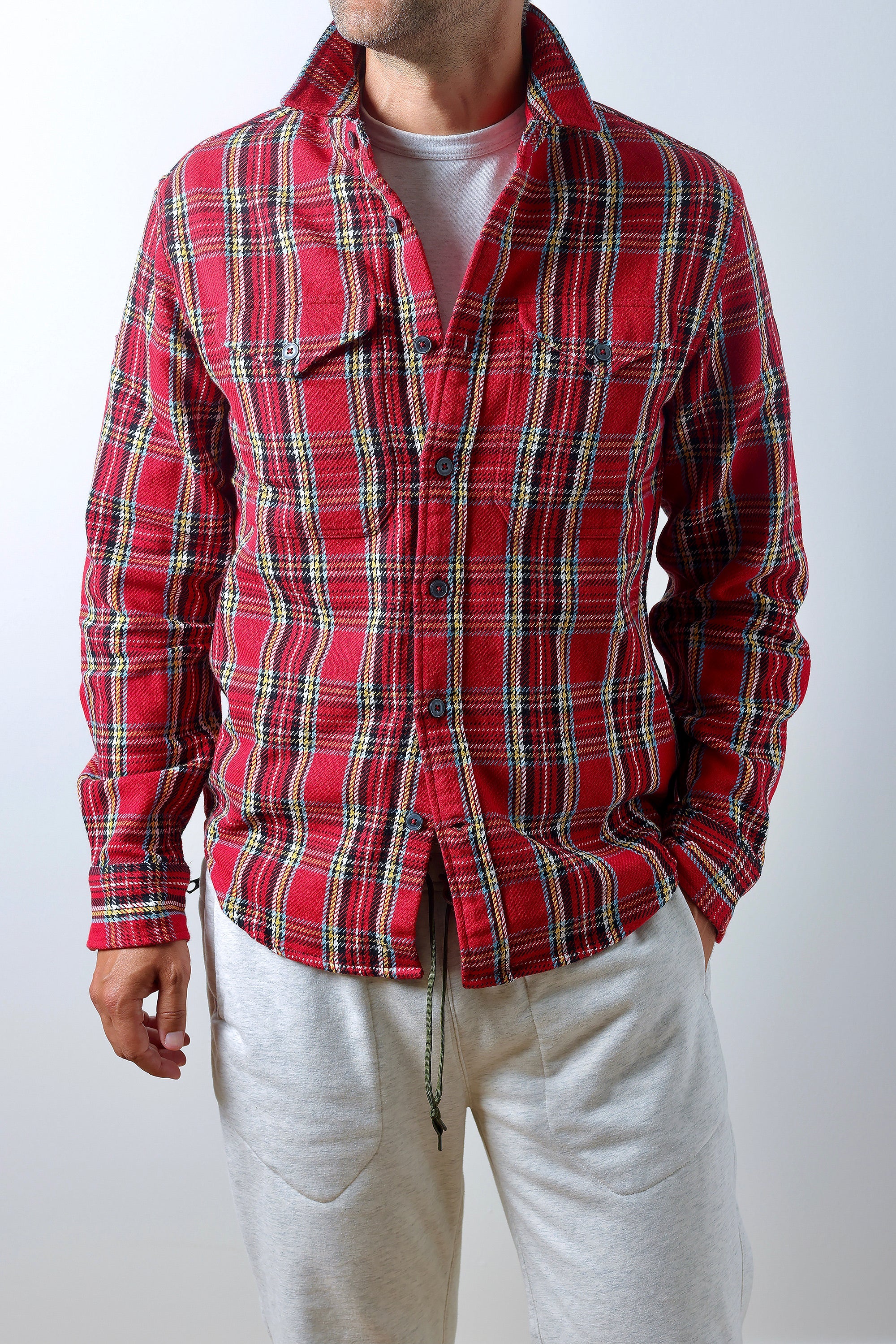 Mountain Flannel Shirt - Red Tartan