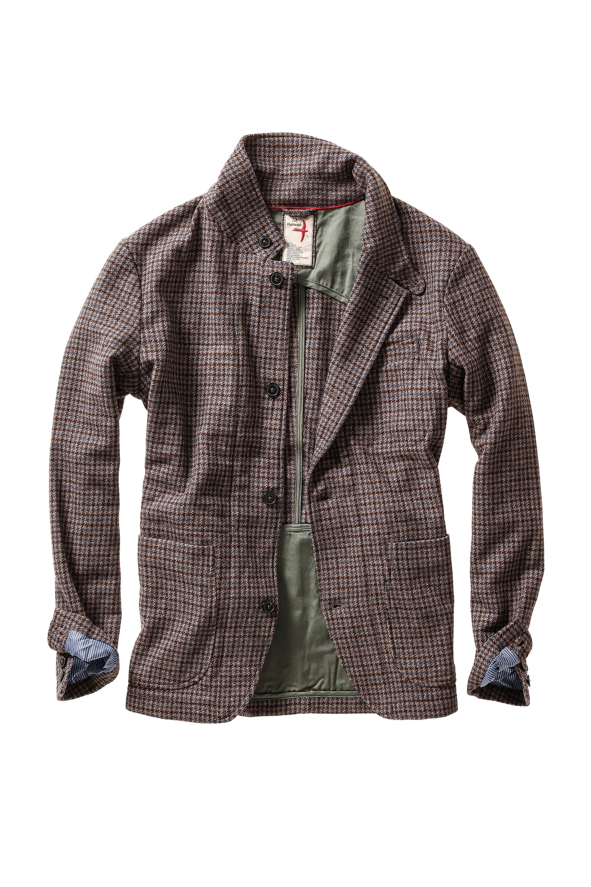 Heritage Trap Blazer - Brown / Blue Check
