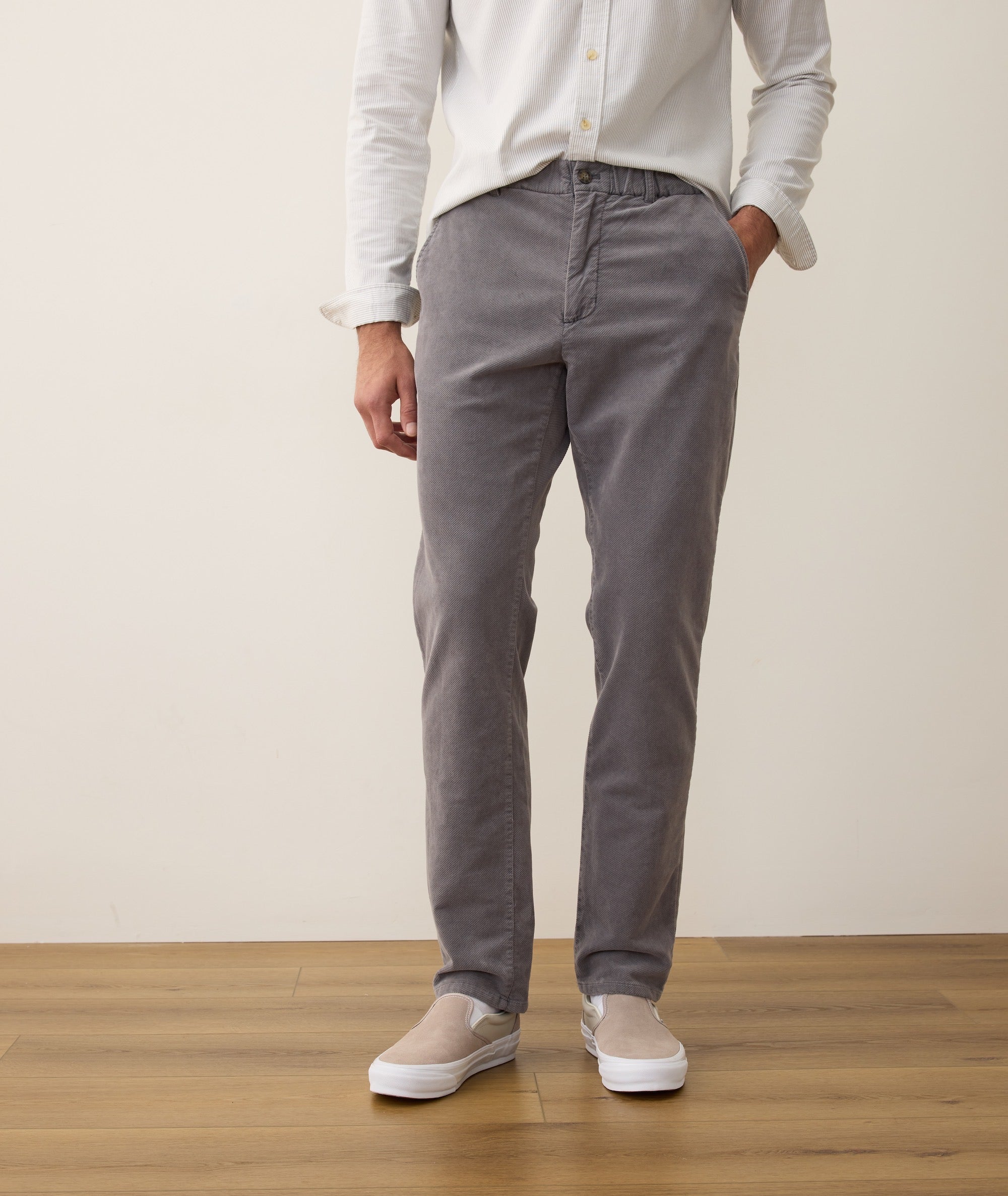 Saturday Moleskin Chino - Slim Straight - Mockingbird