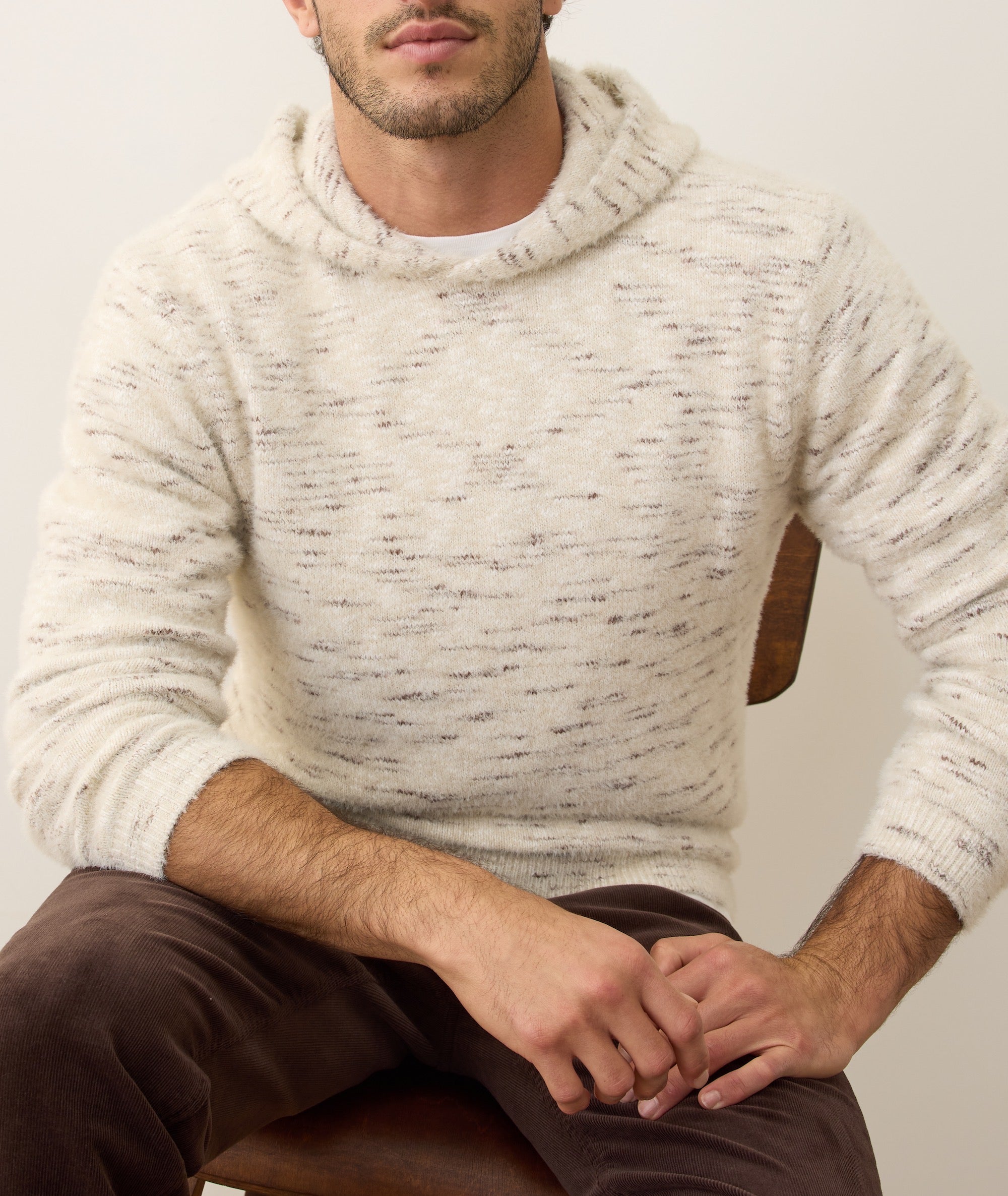 Wilder Sweater Hoodie - Natural Geo