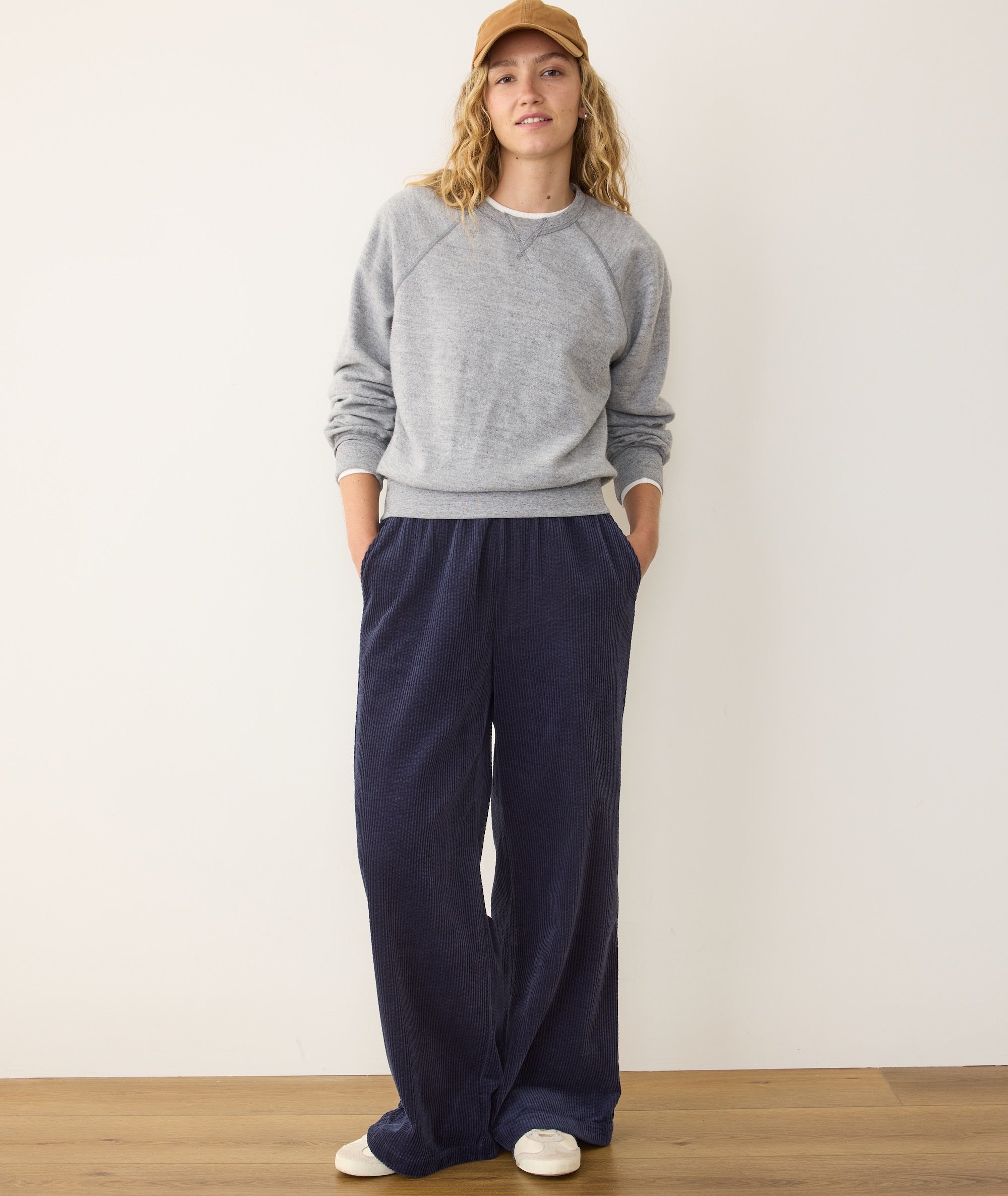 Allison Corduroy Trouser - Navy
