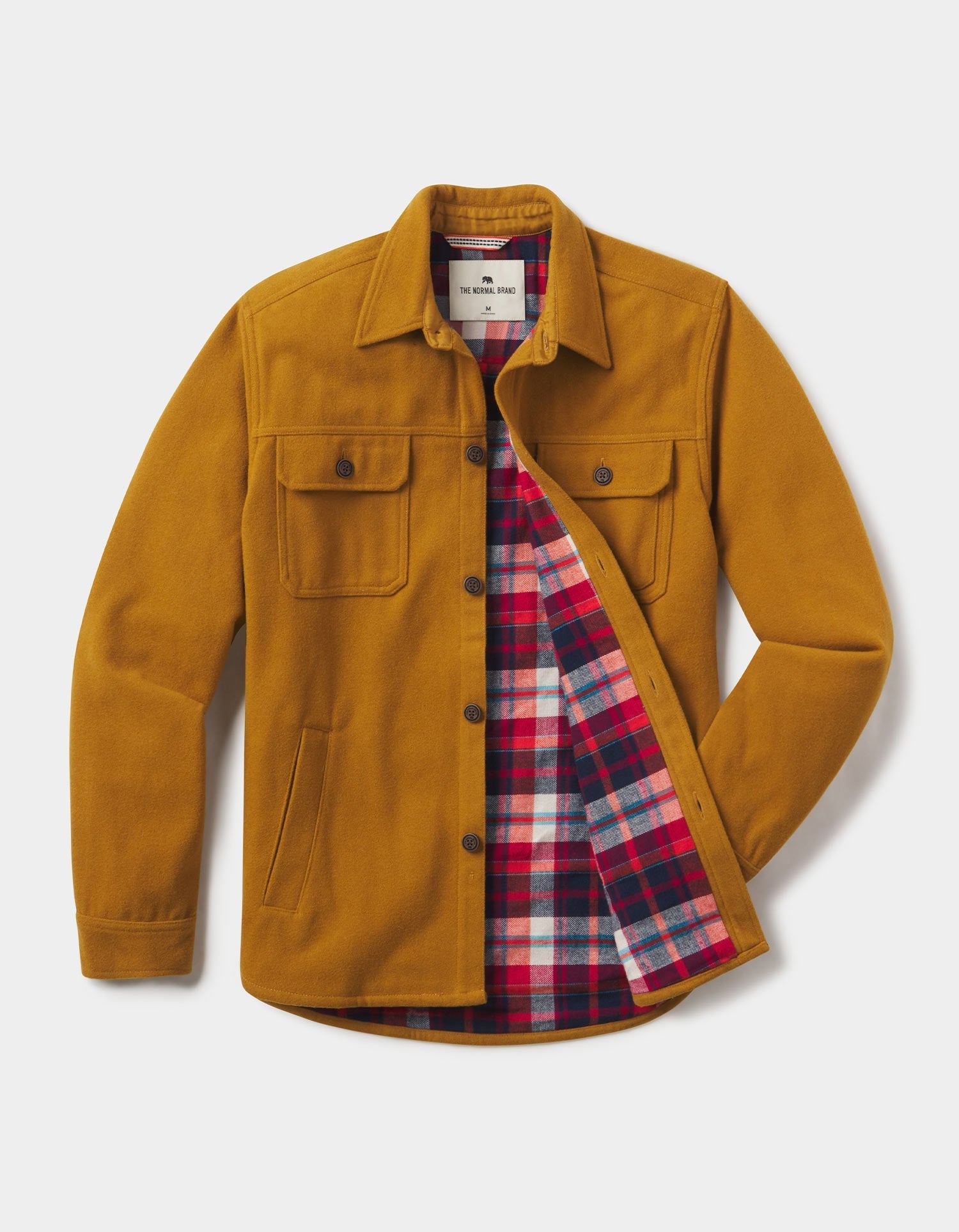 Brightside Flannel Lined Workwear Jacket - Gold