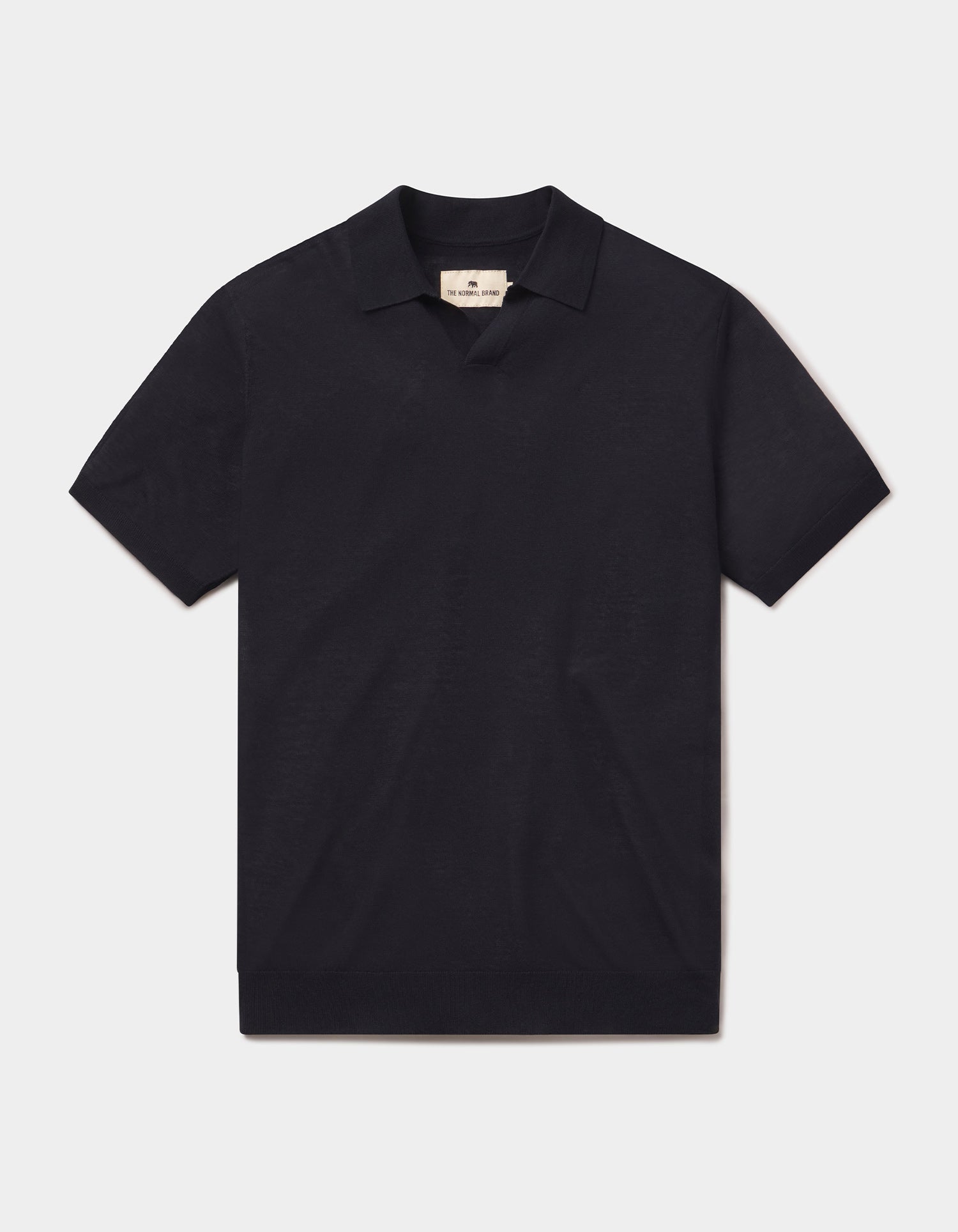 Summer Linen Blend Polo - Navy
