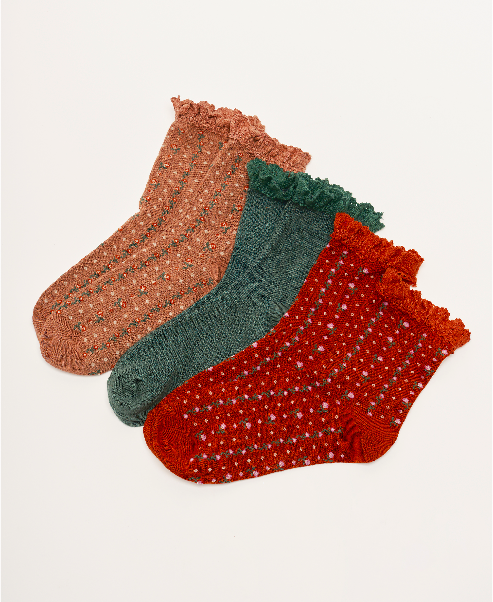 Ruffle Sock Pack in Merry & Bright