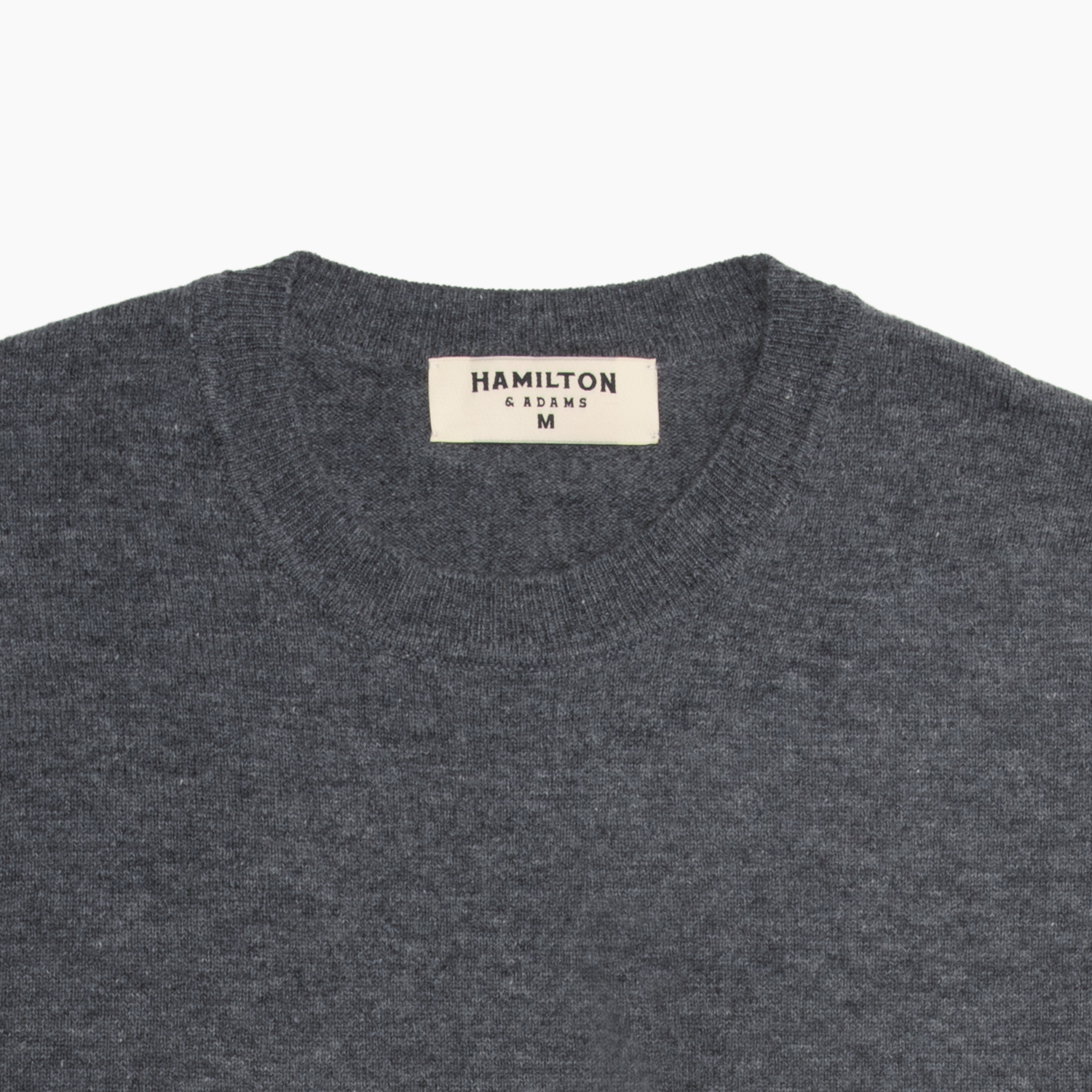 The Garrison Crewneck Sweater in Merino Cashmere - Field Stone Gray