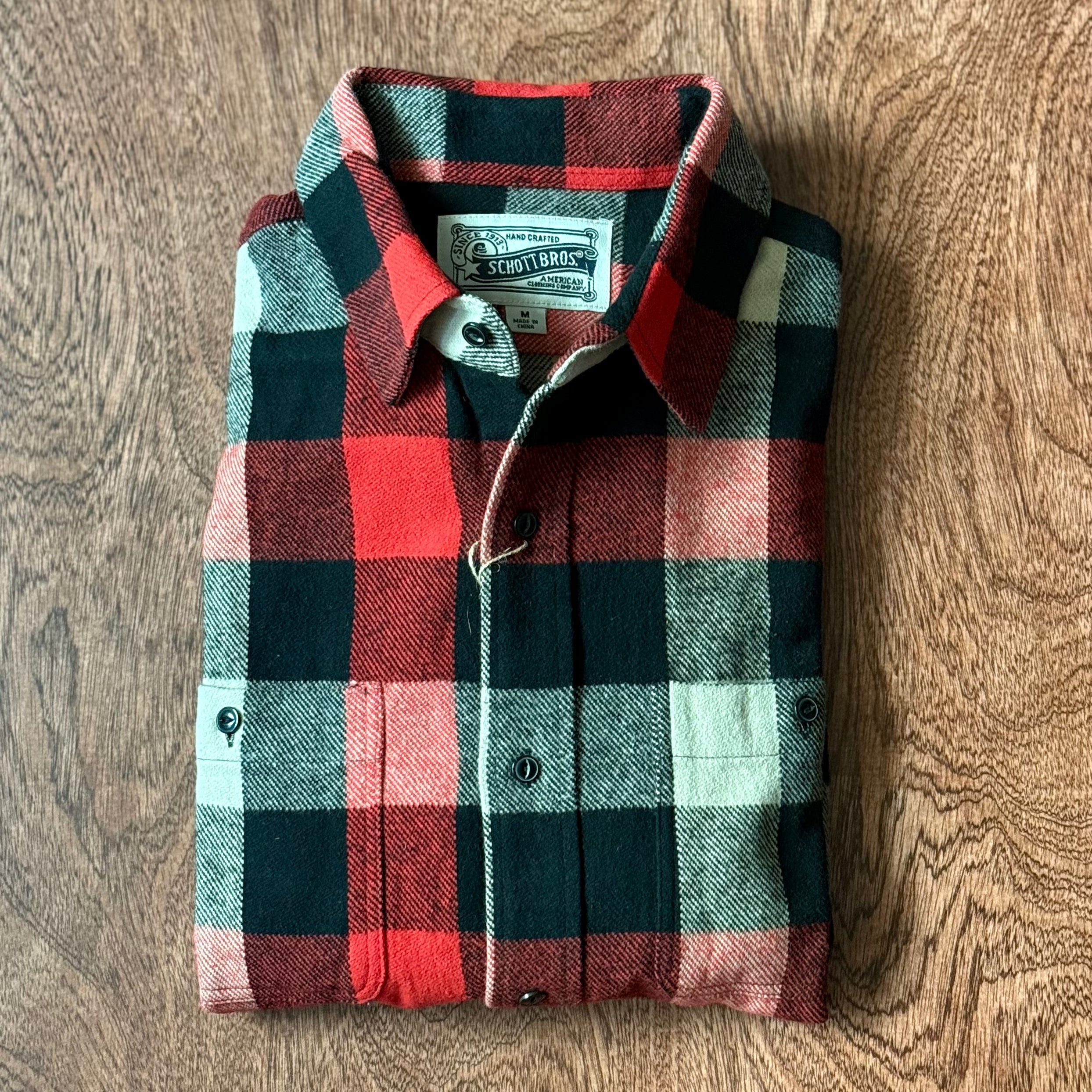 Plaid Cotton Flannel Shirt