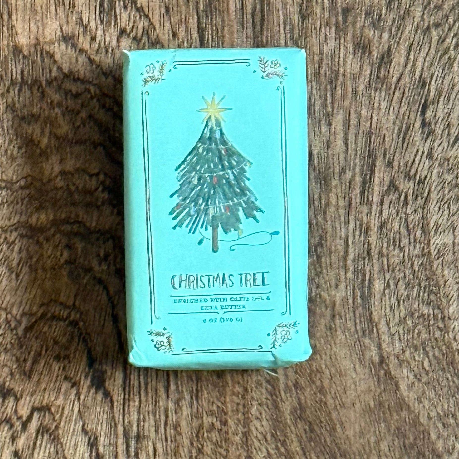 Christmas Tree Scented Olive Oil & Shea Butter Milled Bar Soap