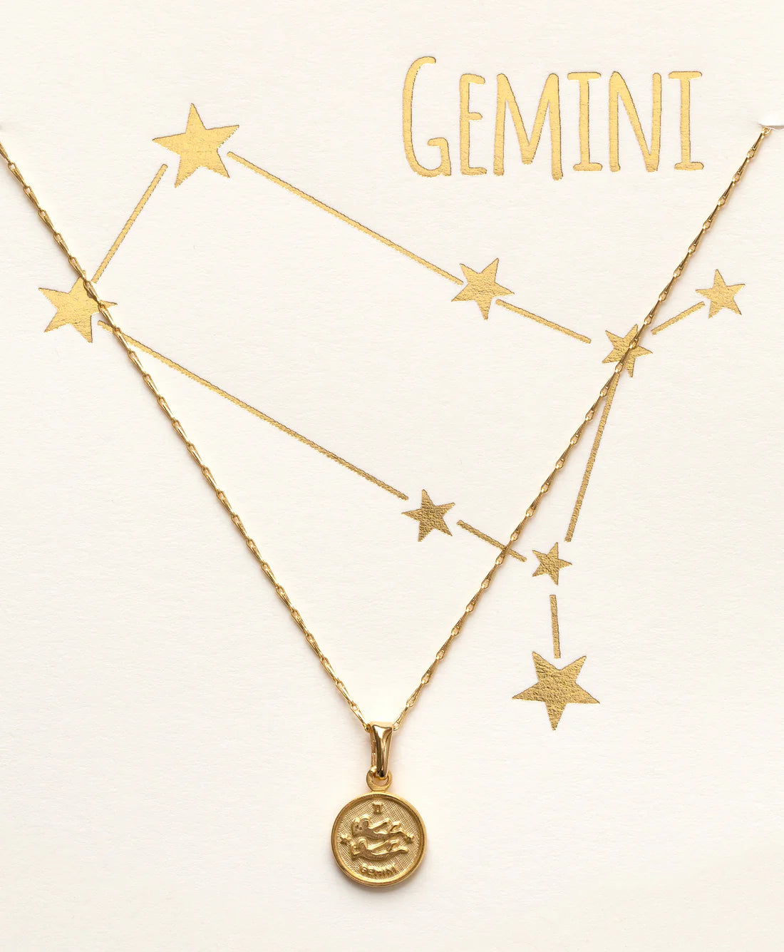 Tiny Zodiac Medallion- Gemini