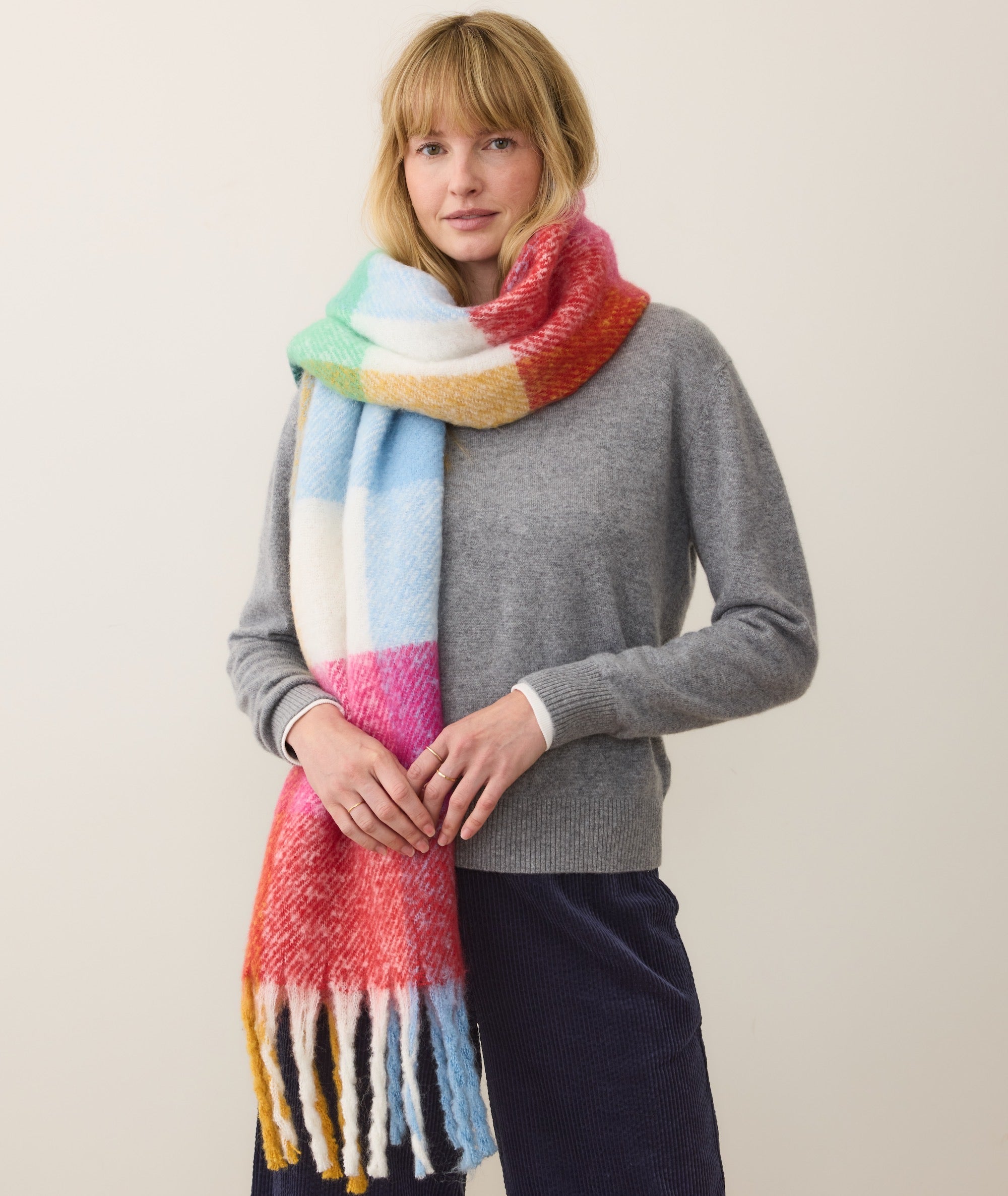 Blanket Scarf - Multi Plaid