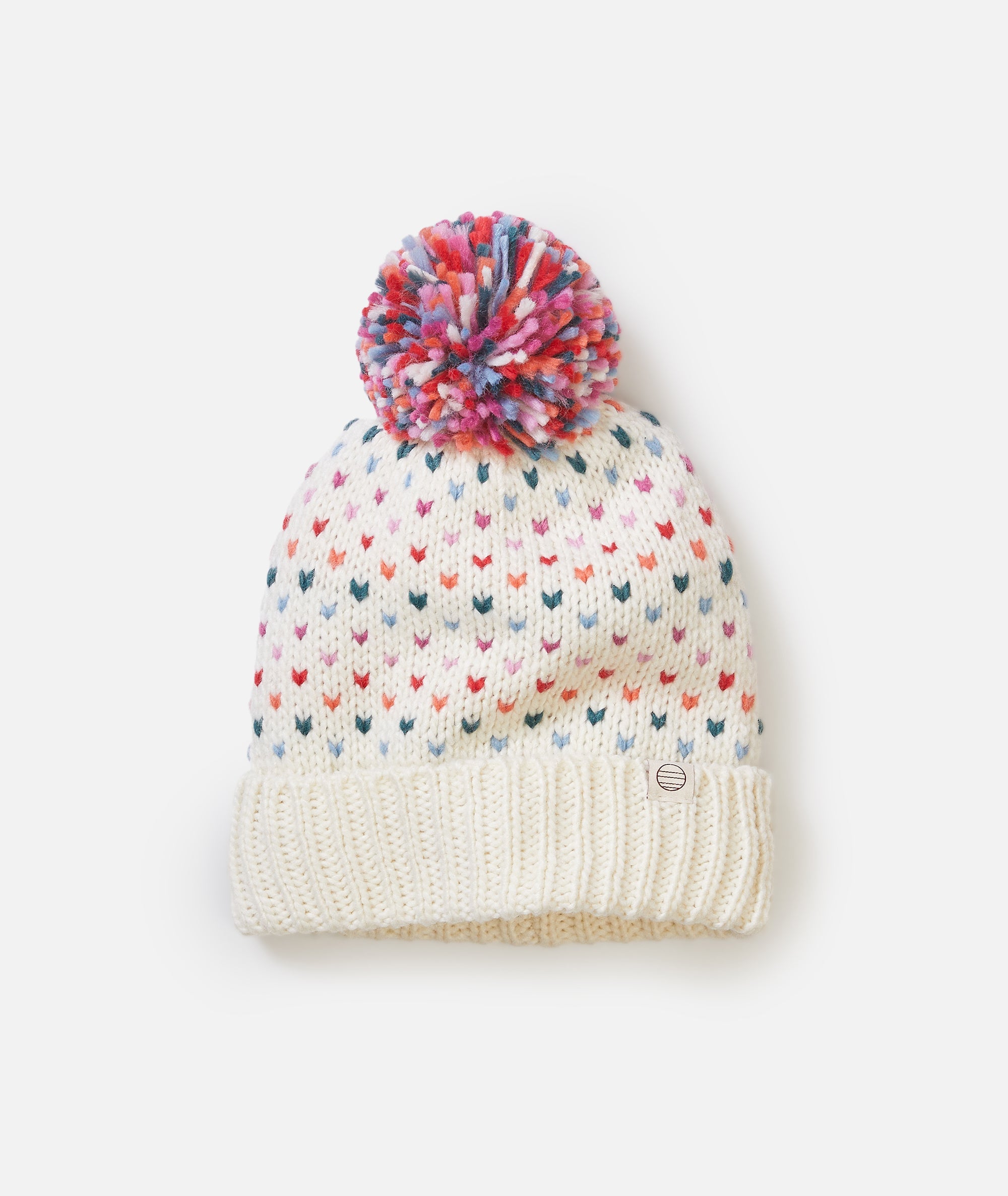 Rainbow Pom Beanie - Multi