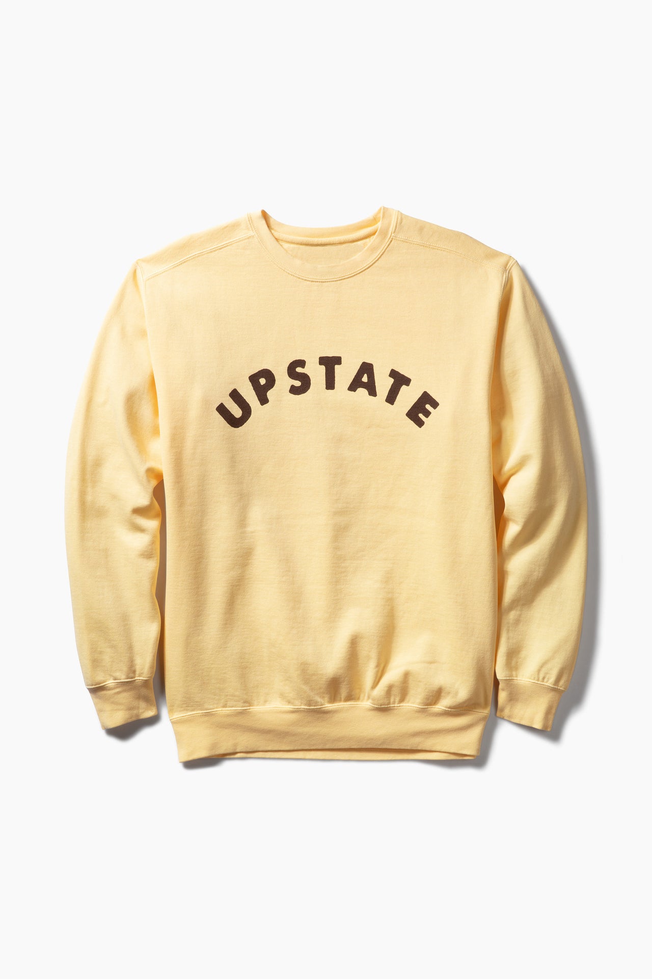 Upstate Arch Crewneck - Butter / Brown