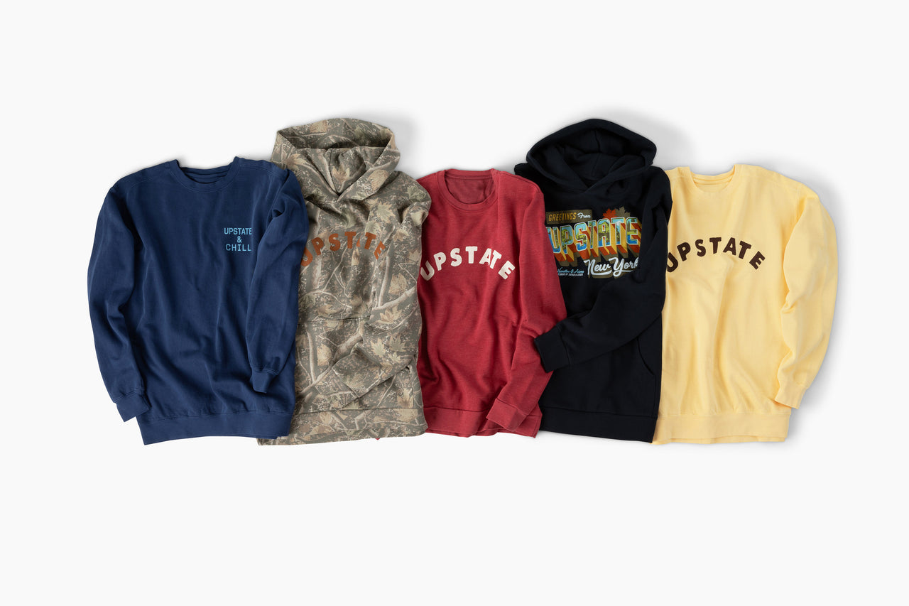Upstate Arch Crewneck - Butter / Brown