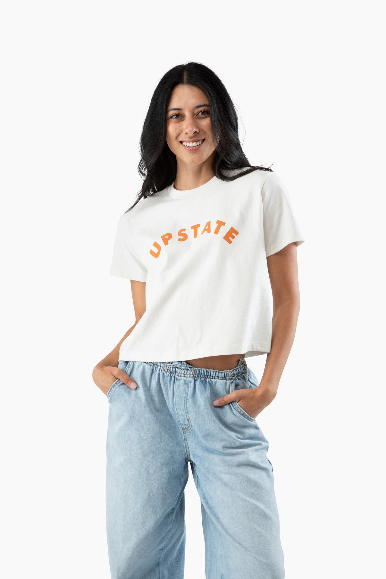 Women's Upstate Arch Heavyweight Boxy T - Bone / Clay