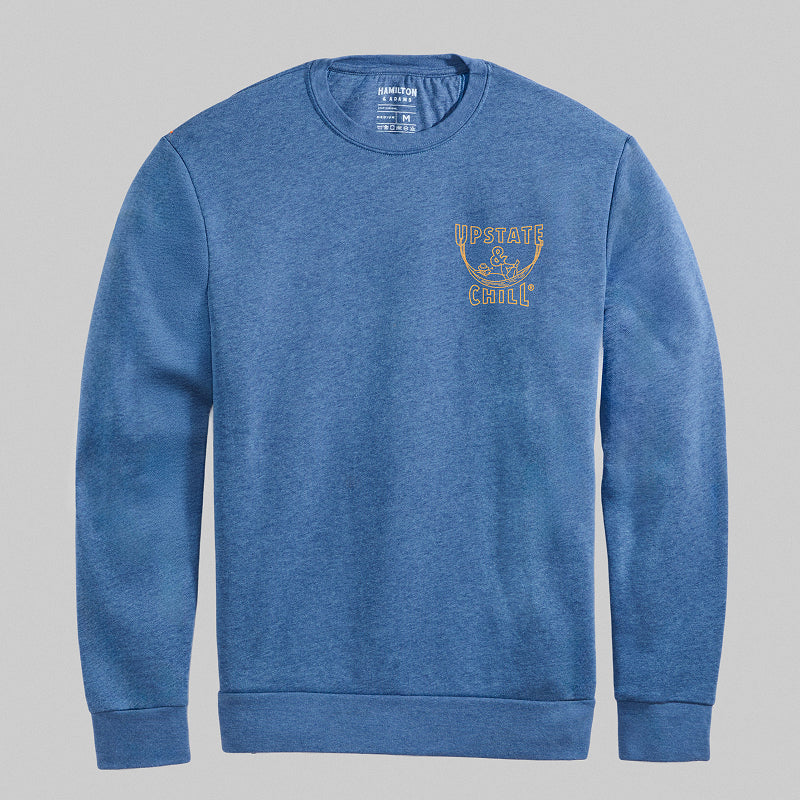 Upstate & Chill® Hammock Crewneck - Heather Bay Blue