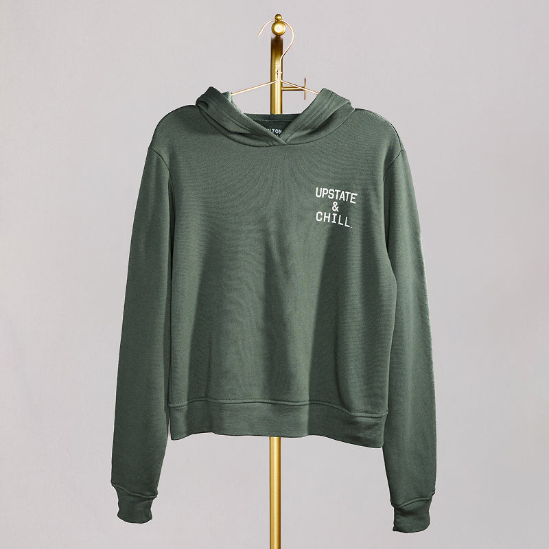 Women's The Heart: Upstate & Chill Hoodie - Military Green