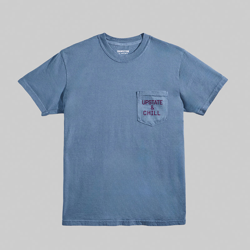 The Heart: Upstate & Chill® Pocket T - Blue Jean