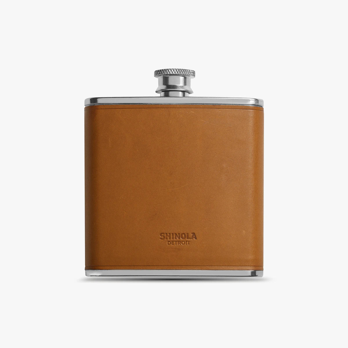 Leather Wrapped Flask in Toscano