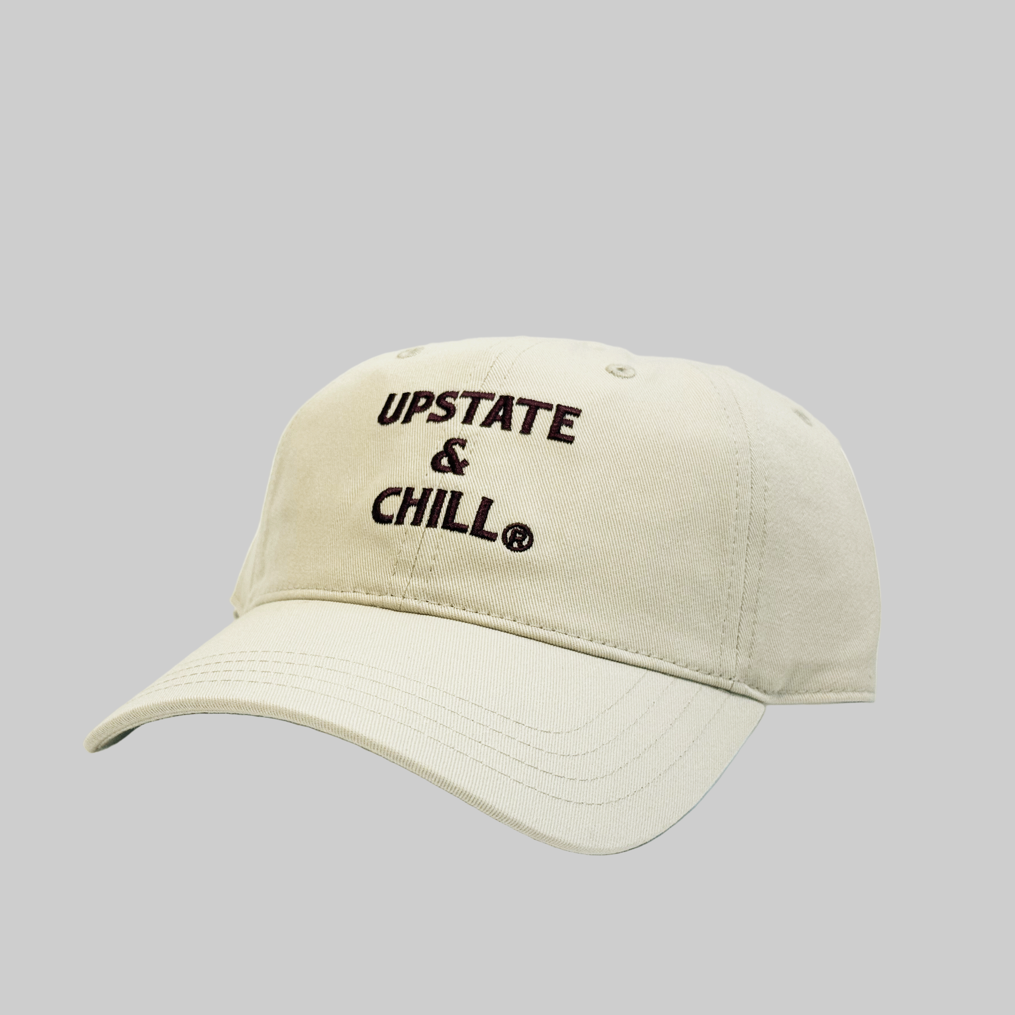Upstate & Chill Classic Dad Hat - Stone