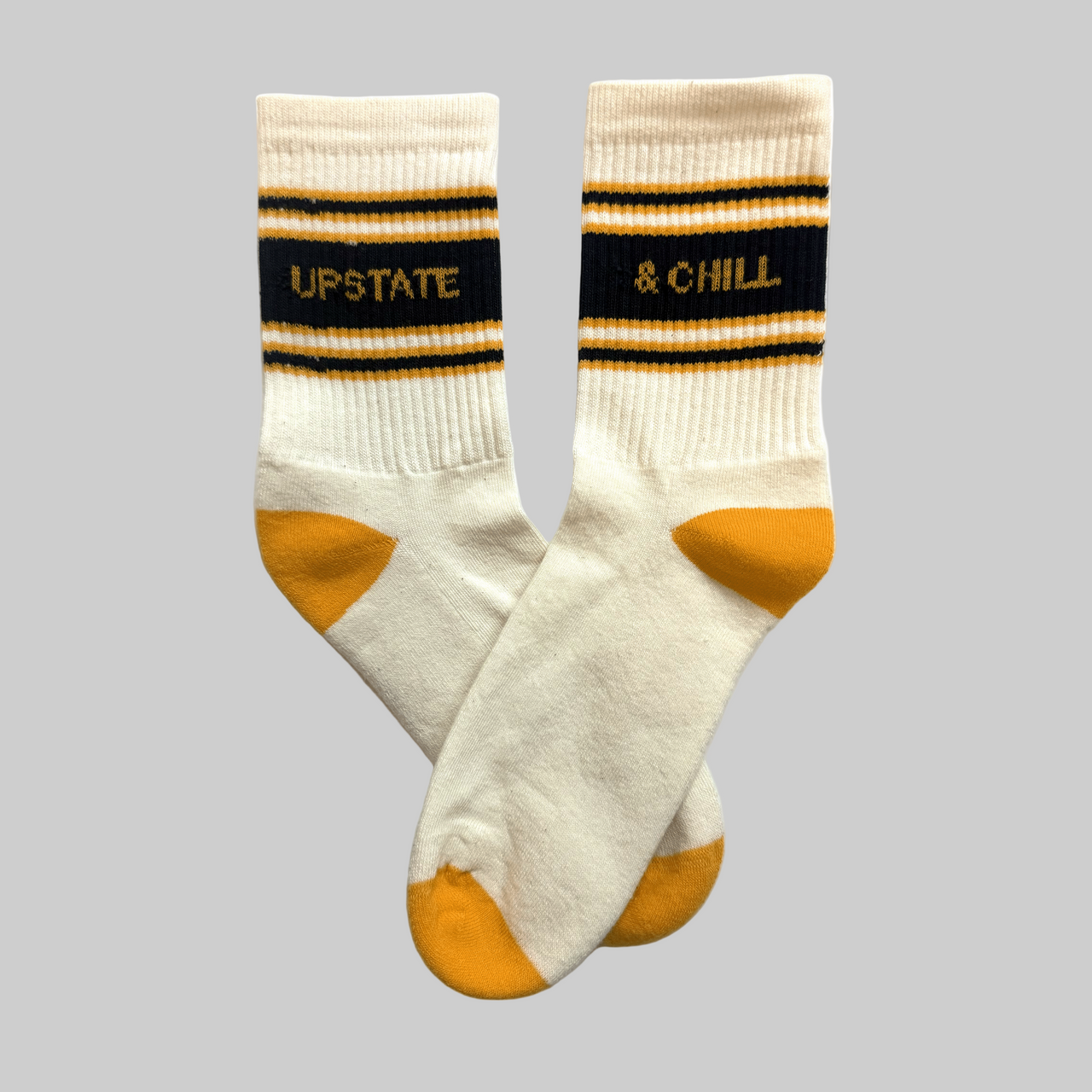 Upstate & Chill® Sock - Natural/Gold