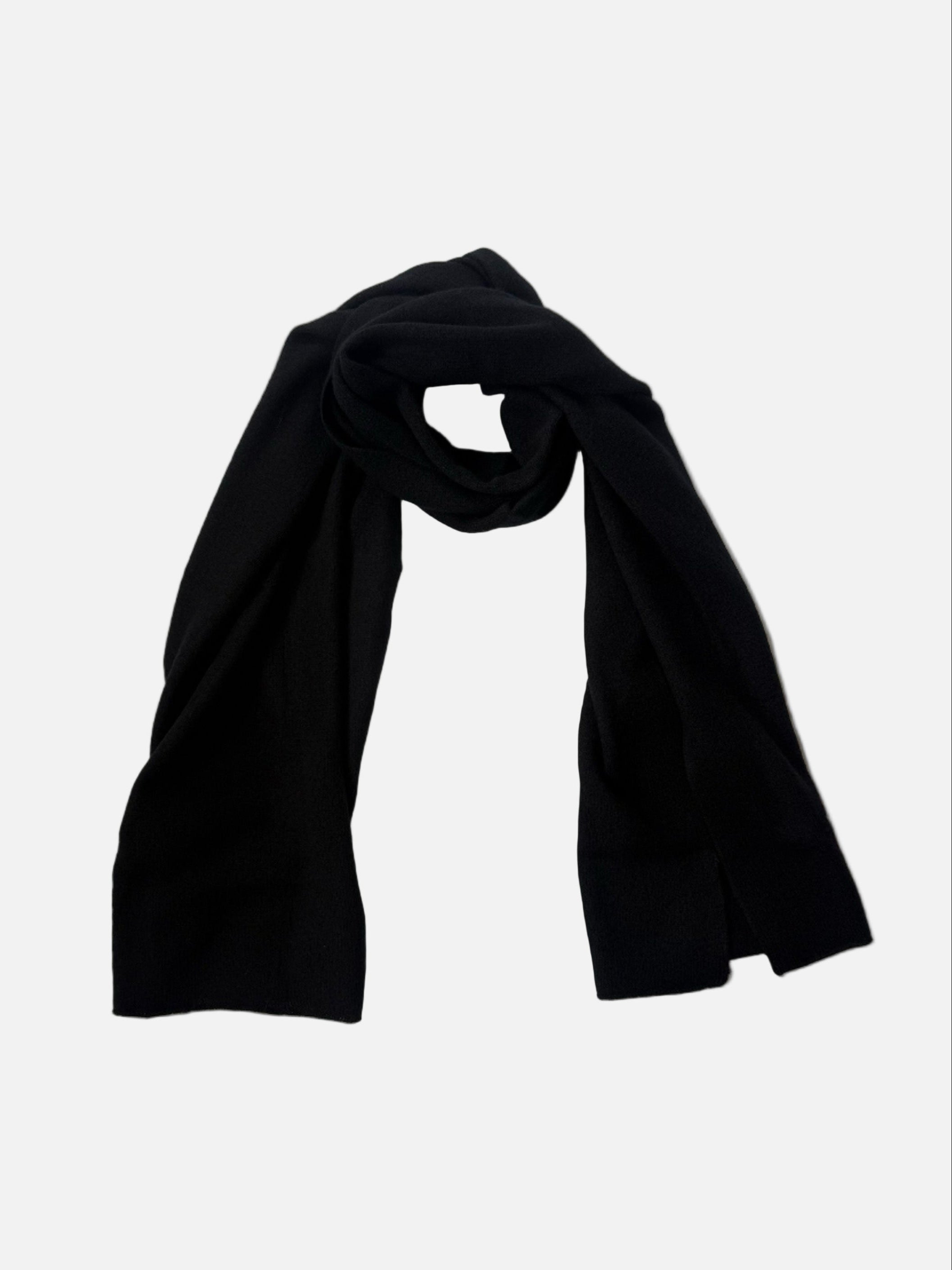 The Overlook Cashmere Scarf - Shadow Black
