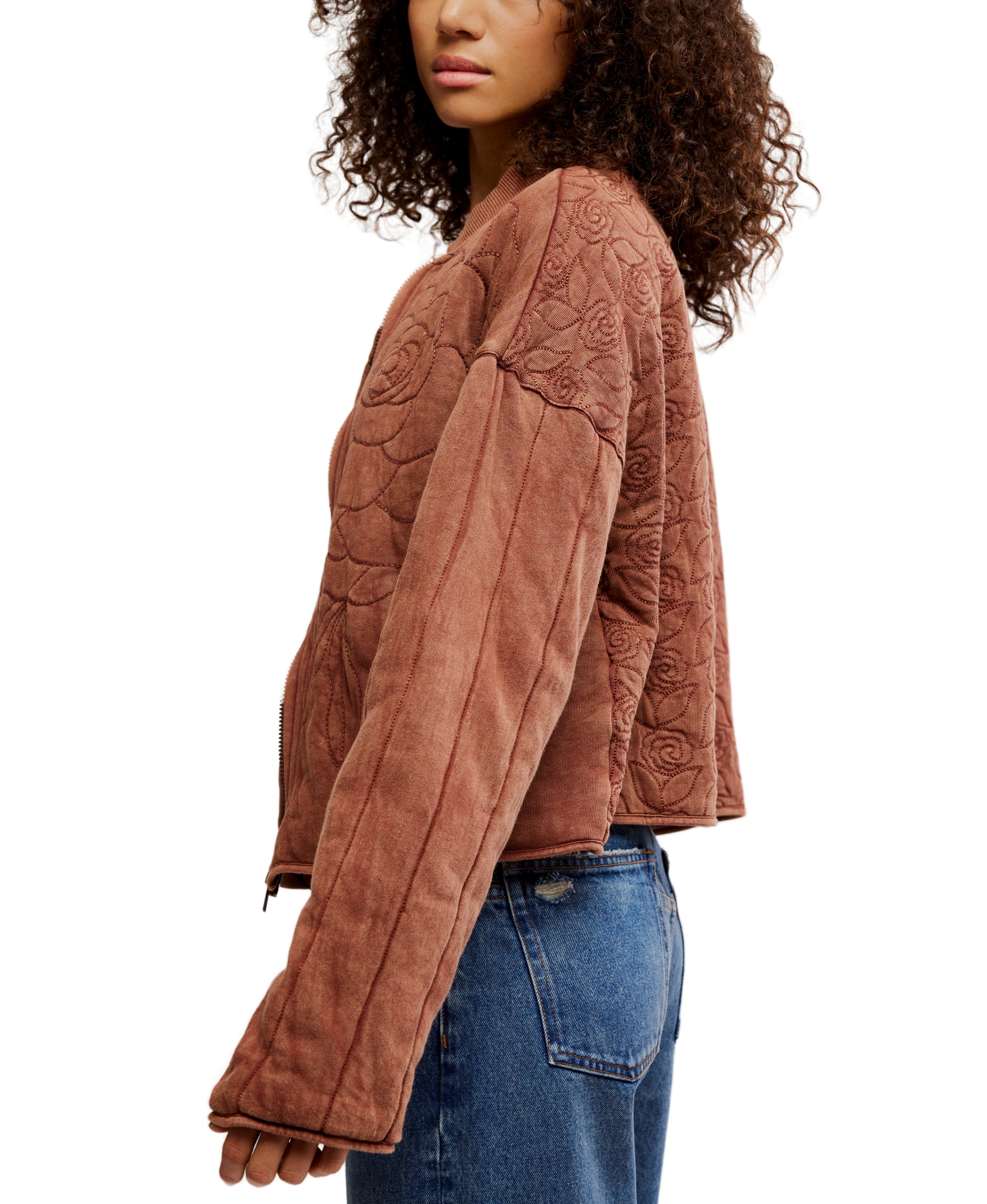 Rose Sweatshirt - Cinnamon Stick