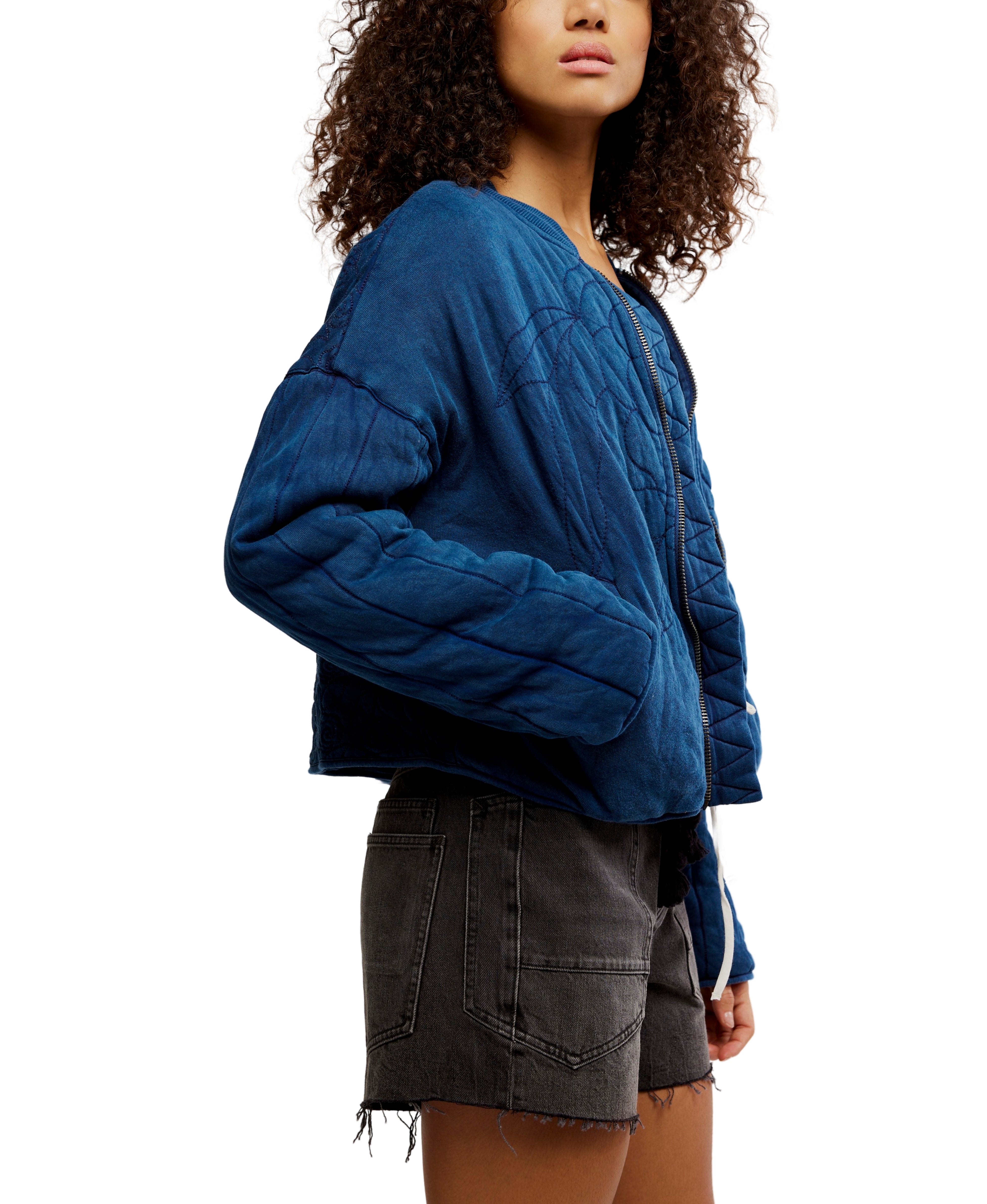 Rose Sweatshirt - Indigo