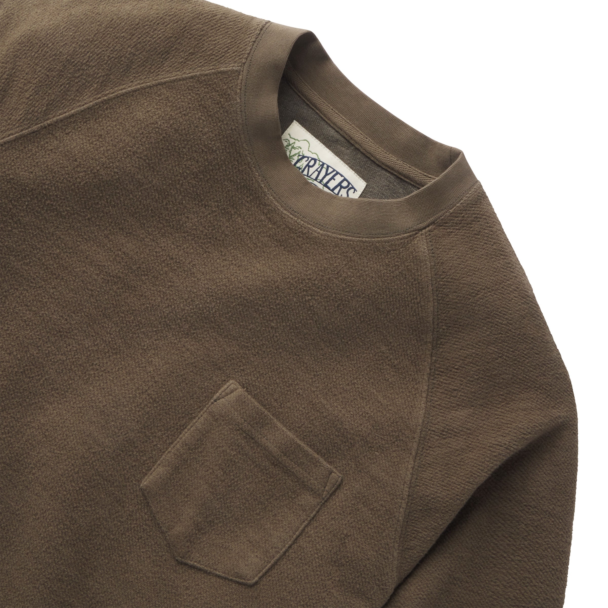 Dunlop Reverse Fleece Crew Neck - Moss
