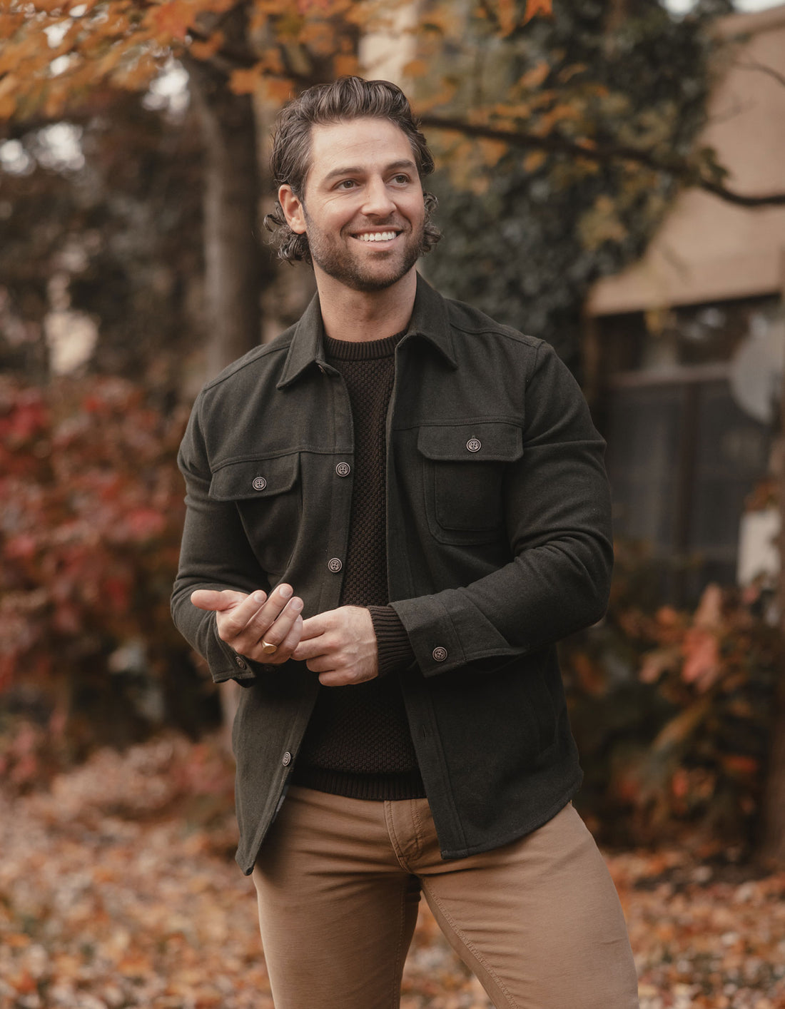 Brightside Flannel Lined Workwear Jacket - Green