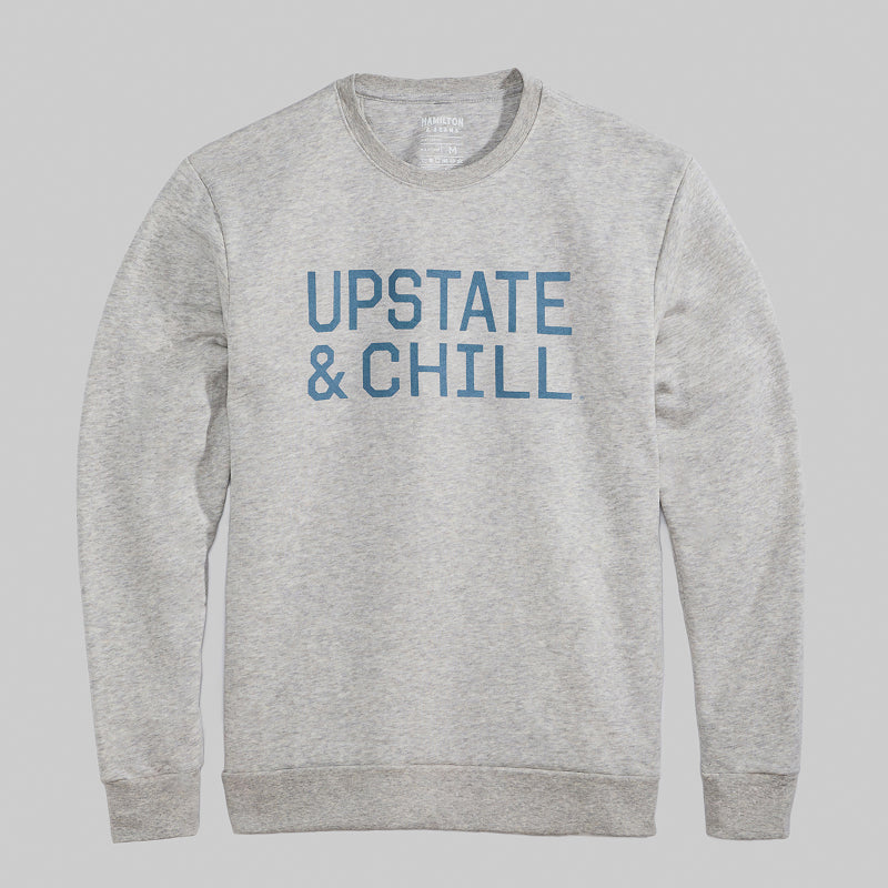 The Linear: Upstate & Chill® Crewneck - Heathered Oatmeal