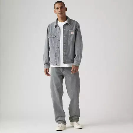 568 Loose Straight Carpenter Jean - Aged Railroad Striped