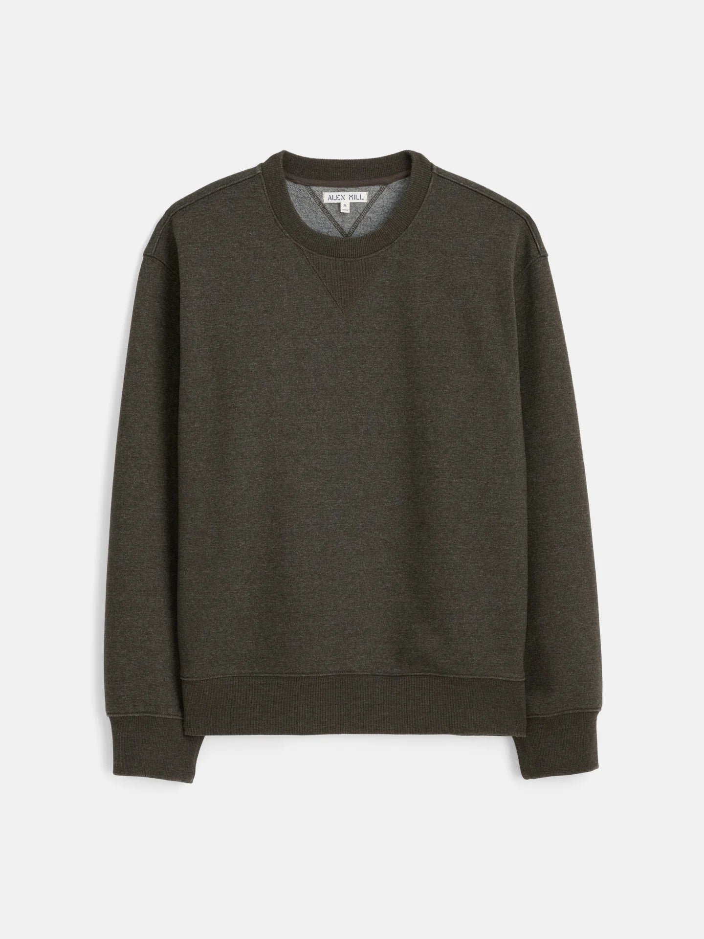 Marlon Sweatshirt in Cotton Fleece - Heather Olive