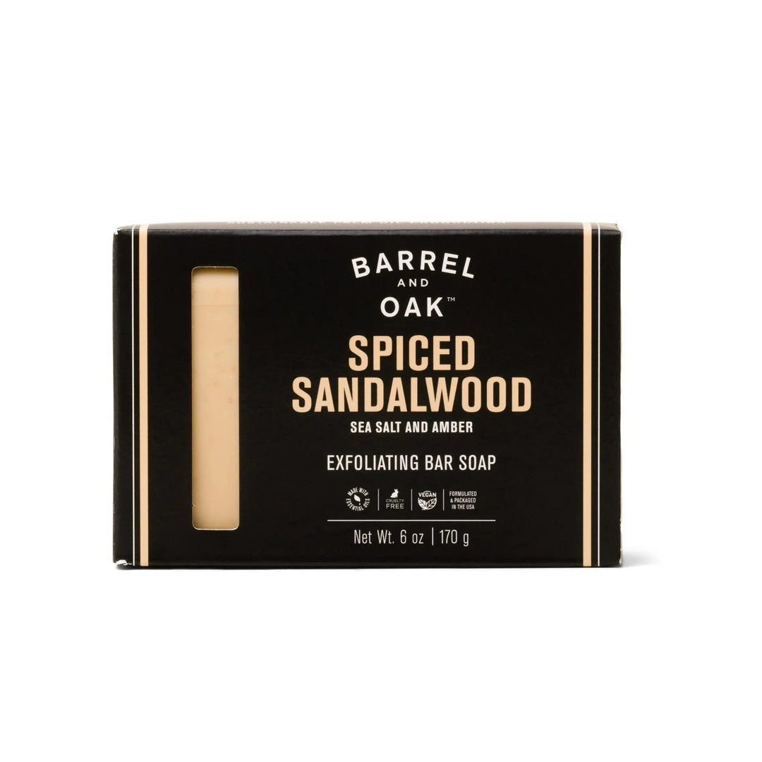 Spiced Sandalwood 6oz Exfoliating Soap Bar