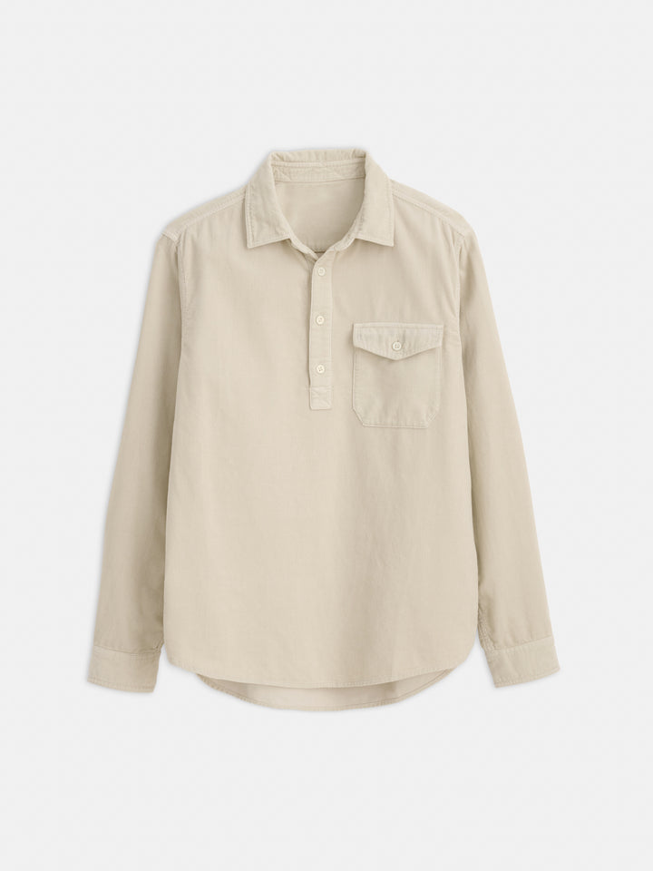 Carter Popover in Fine Wale Corduroy - Light Putty