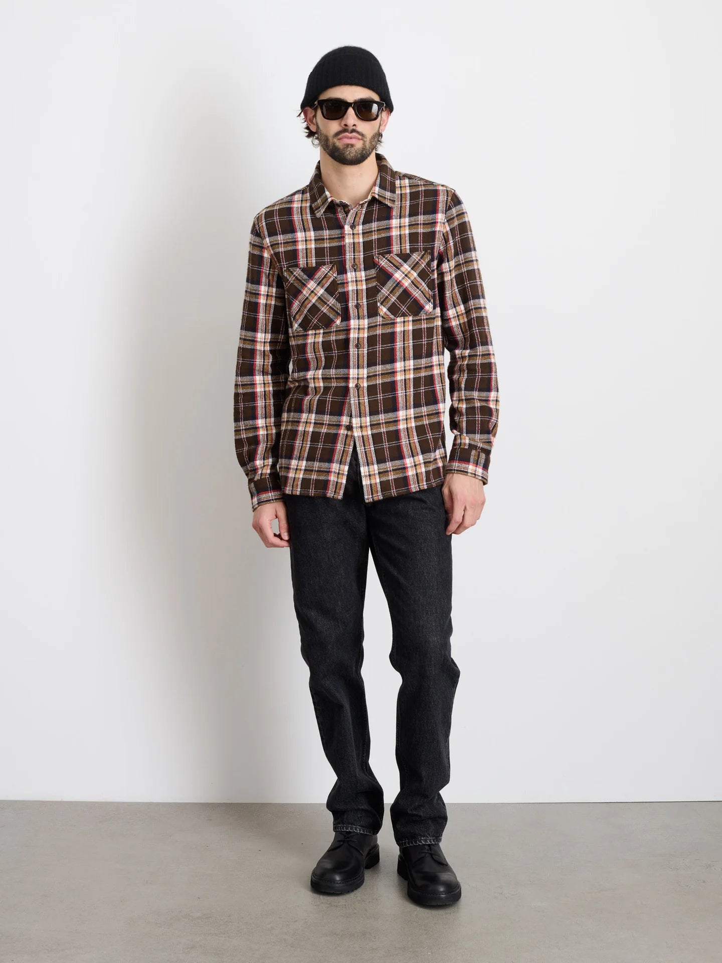 Chore Shirt in Brown Plaid