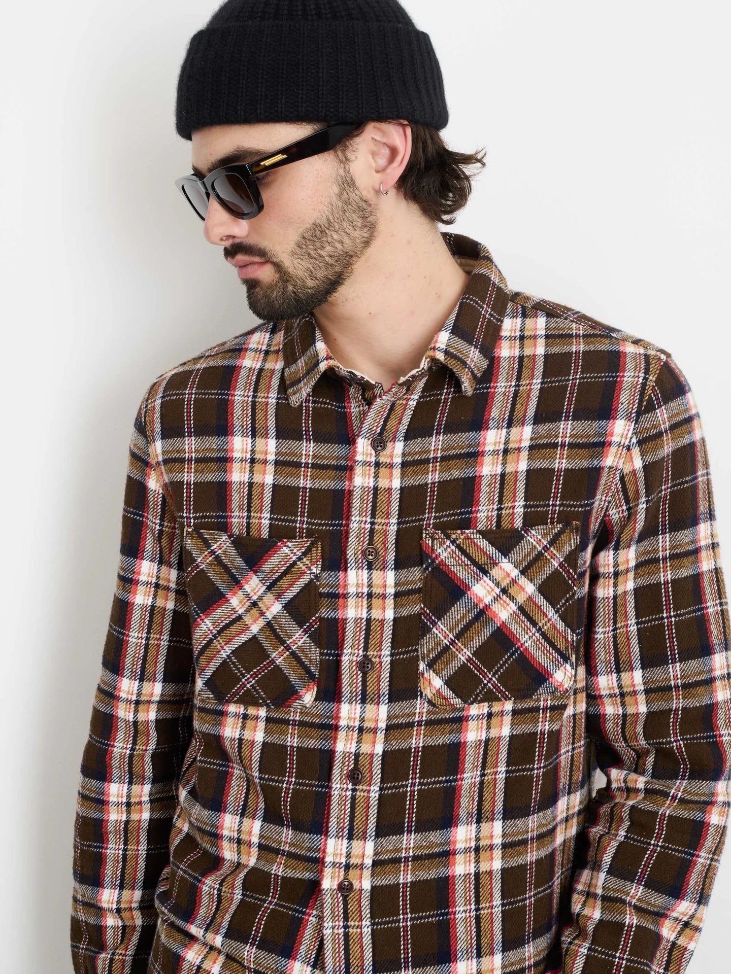 Chore Shirt in Brown Plaid