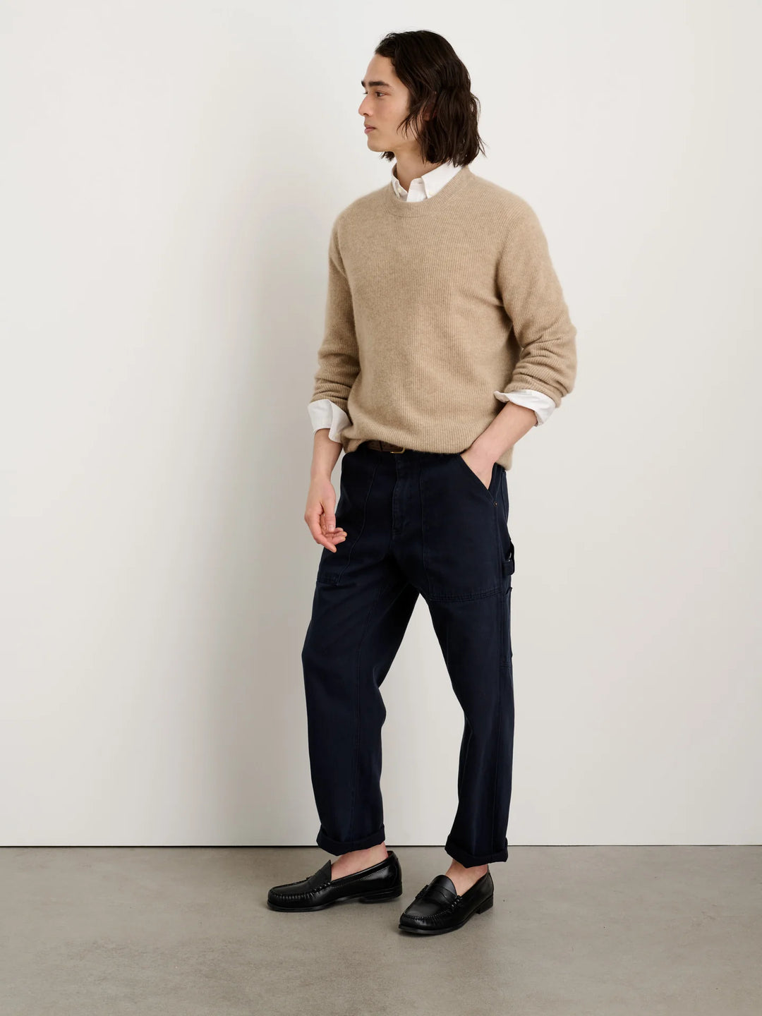 Jordan Sweater in Washed Cashmere