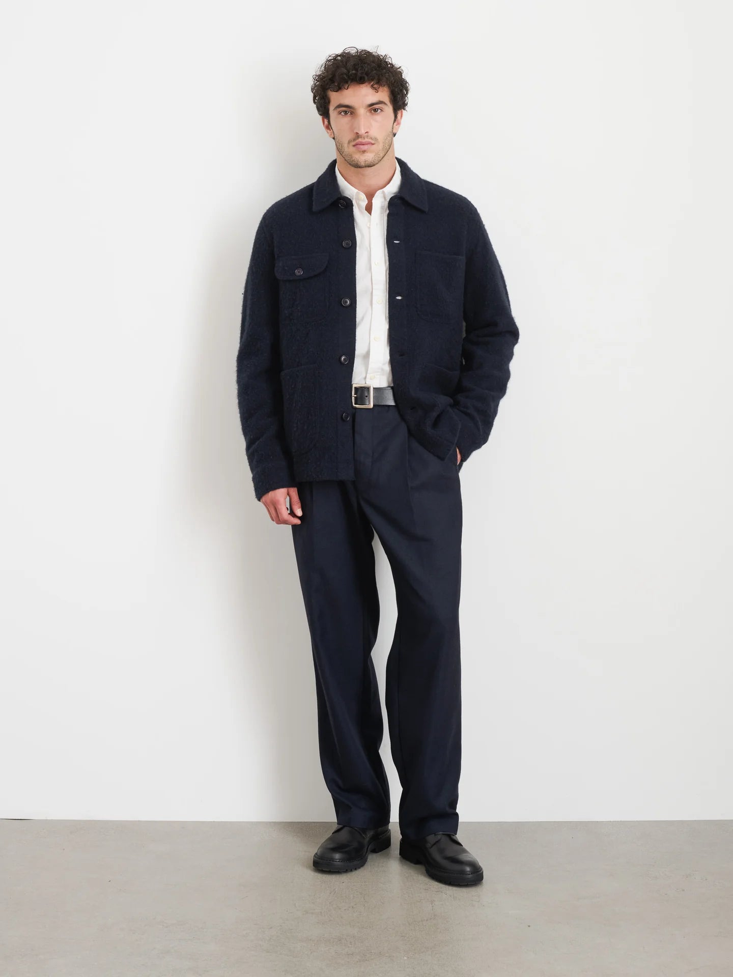 Work Jacket in Boiled Wool