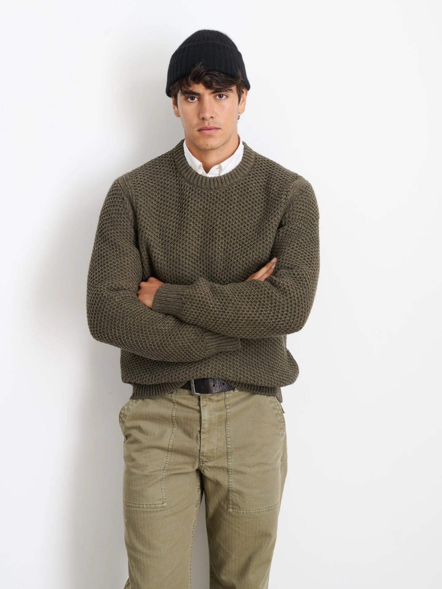 Benji Crewneck Sweater - Heather Olive