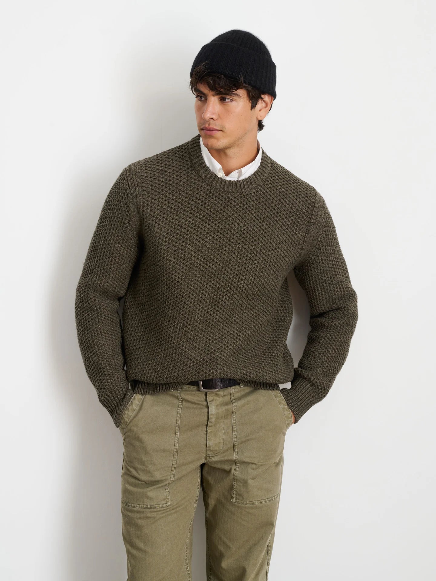 Benji Crewneck Sweater - Heather Olive