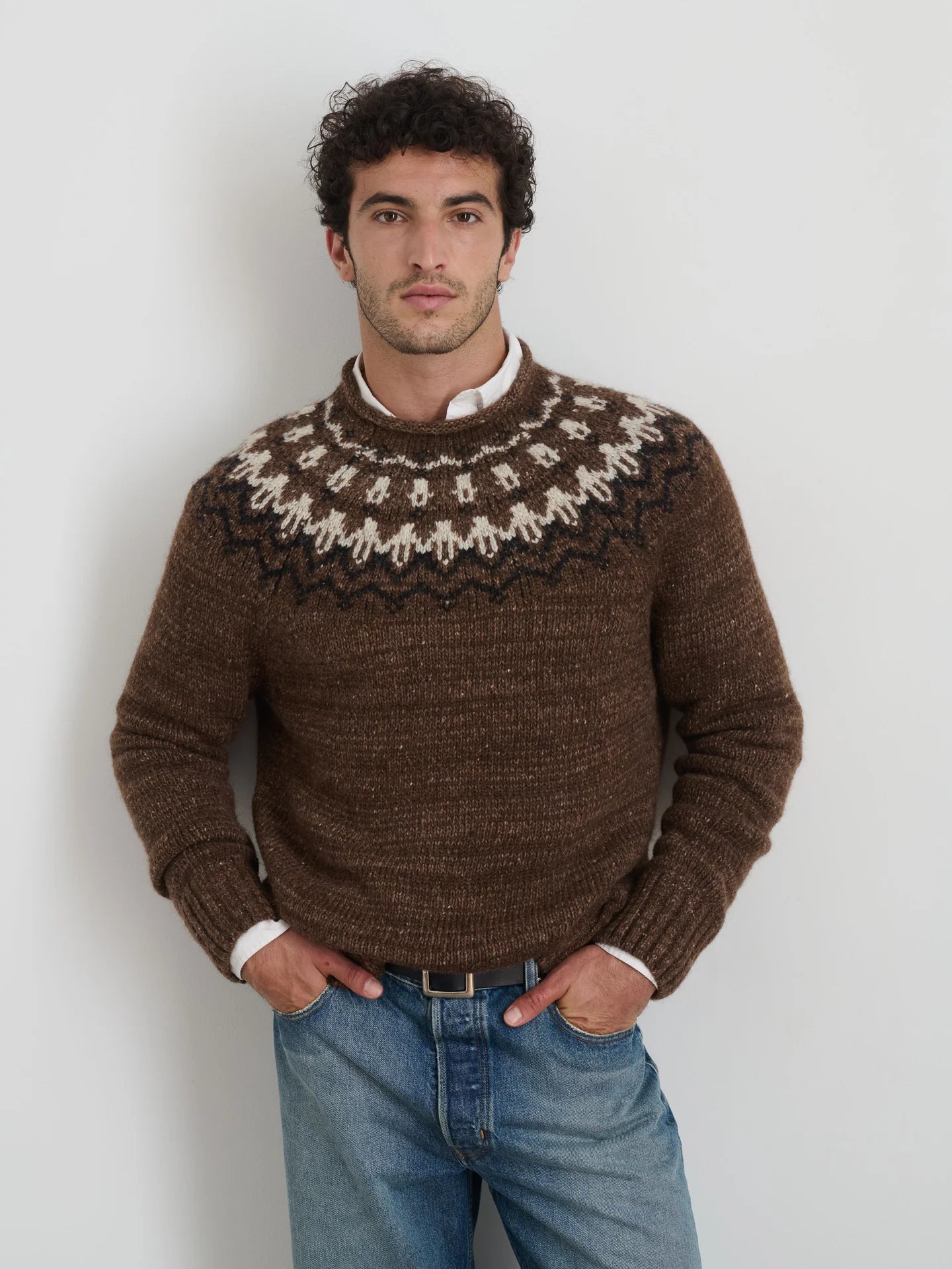 Alex Fair Isle Alpaca Sweater