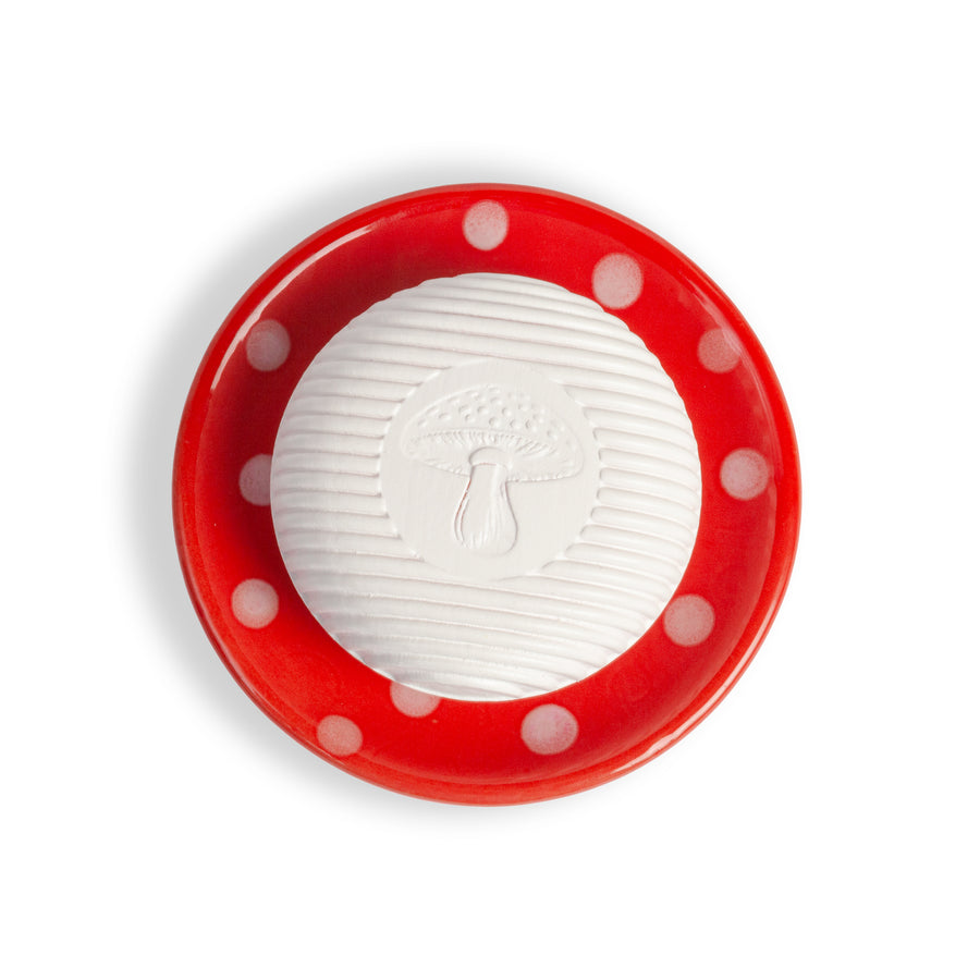 Swedish Dream Red Mushroom Soap Dish