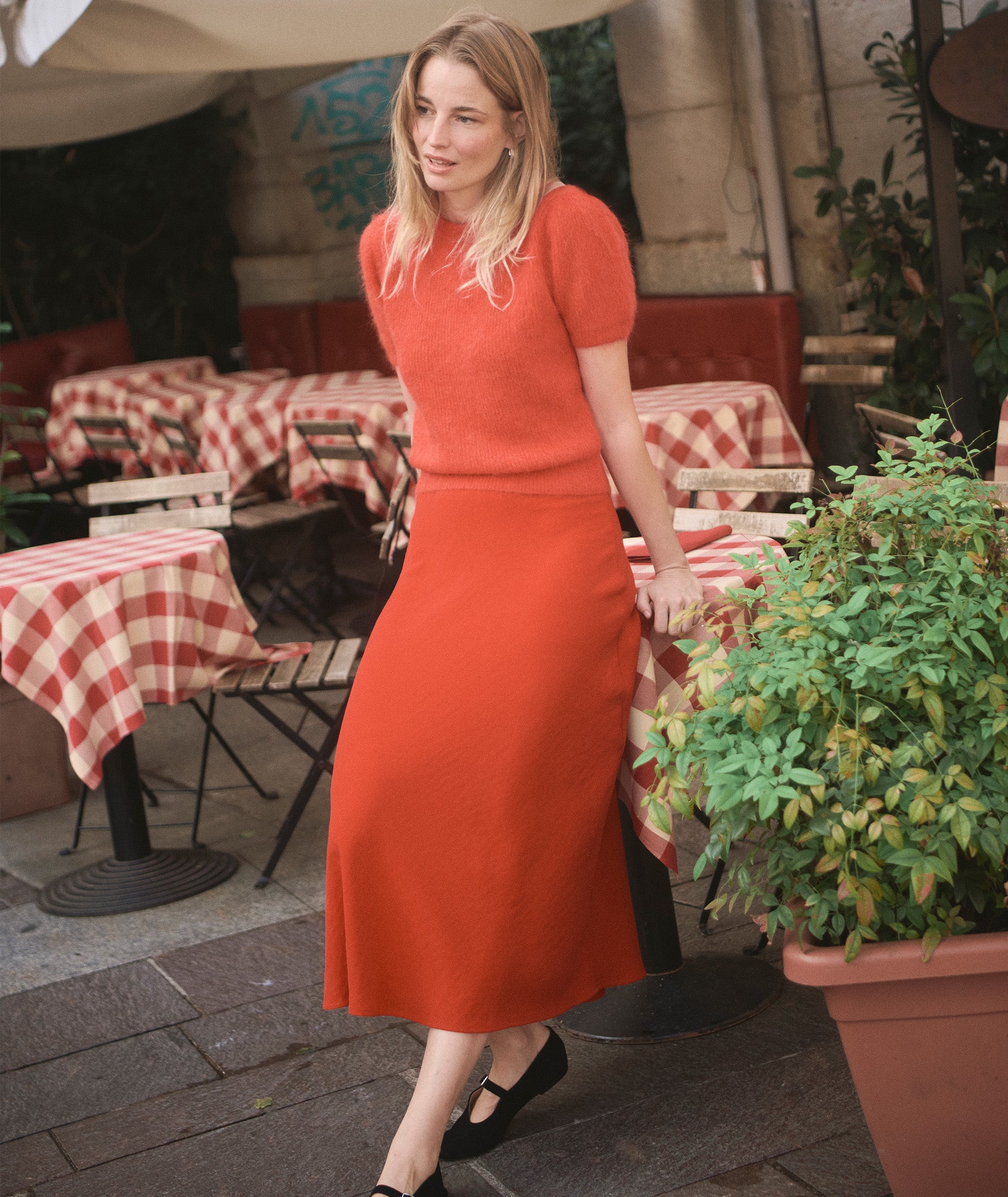 Natalia Skirt - Cherry Red